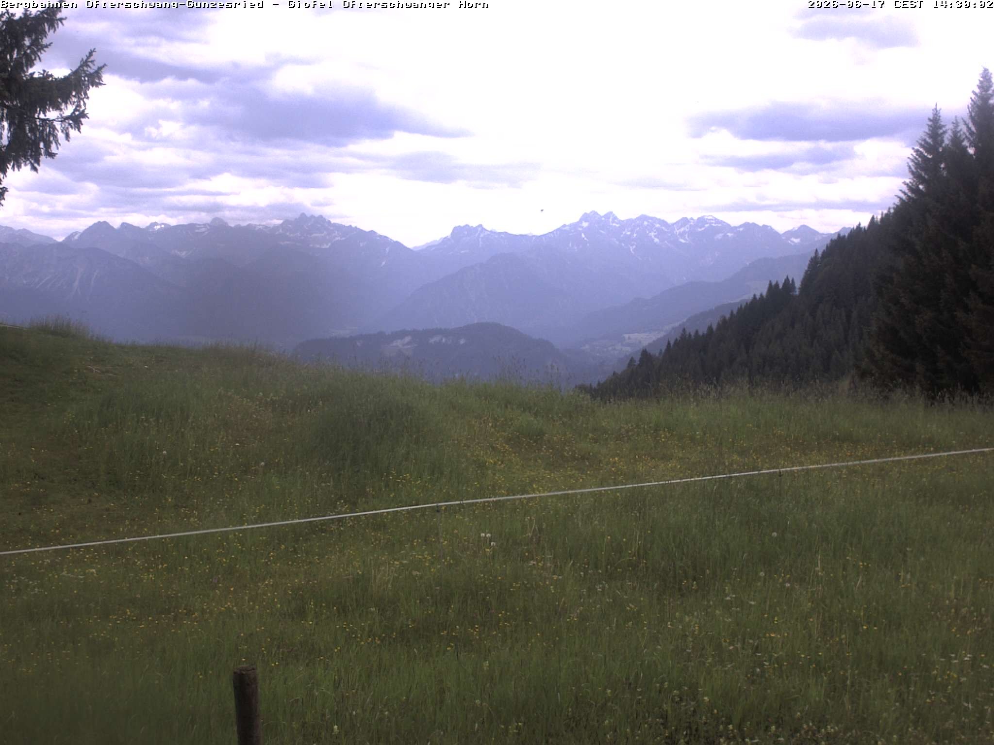 Archiv Foto Webcam Gipfel Ofterschwanger Horn, 1.406 m