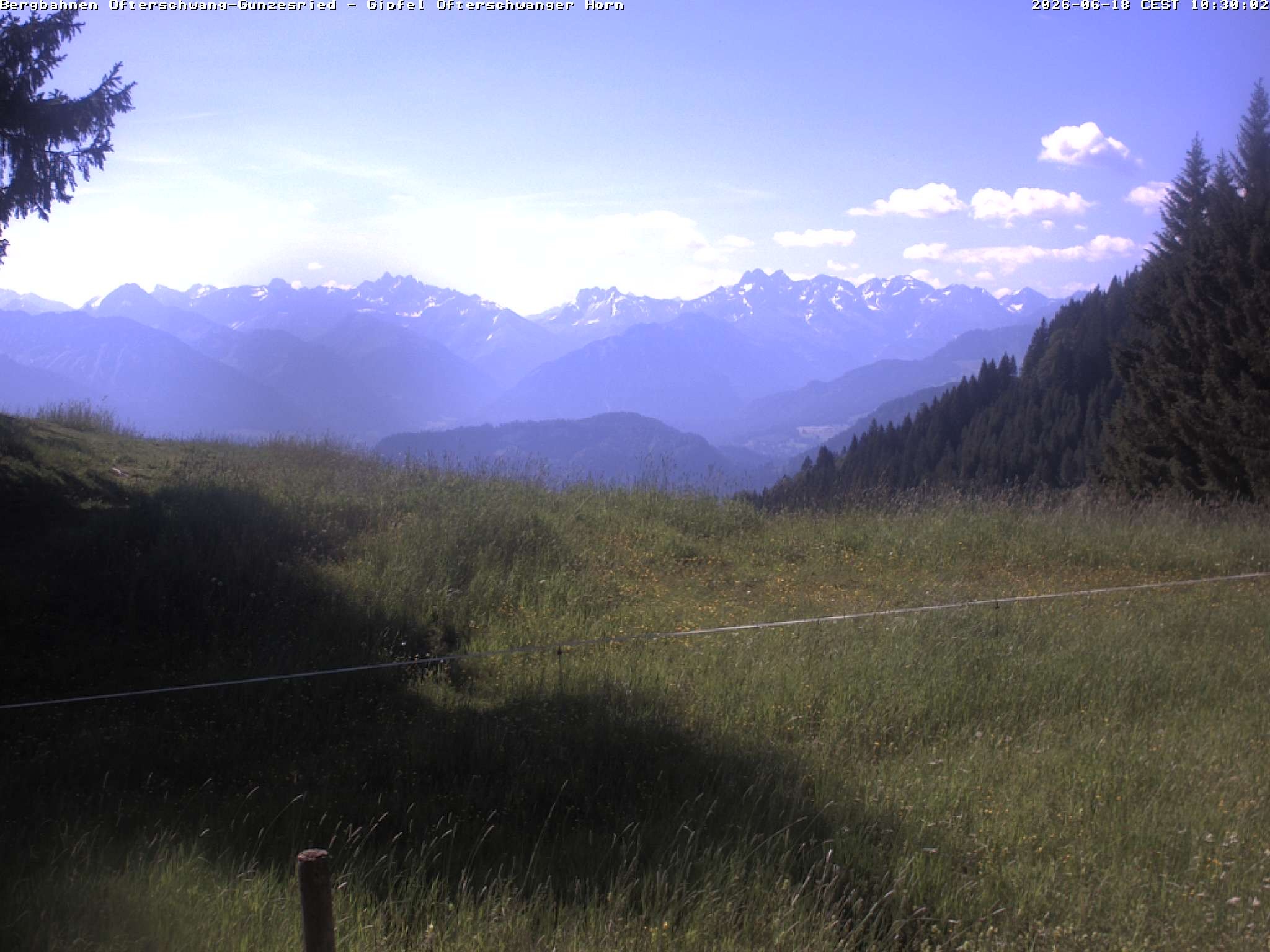 Archiv Foto Webcam Gipfel Ofterschwanger Horn, 1.406 m