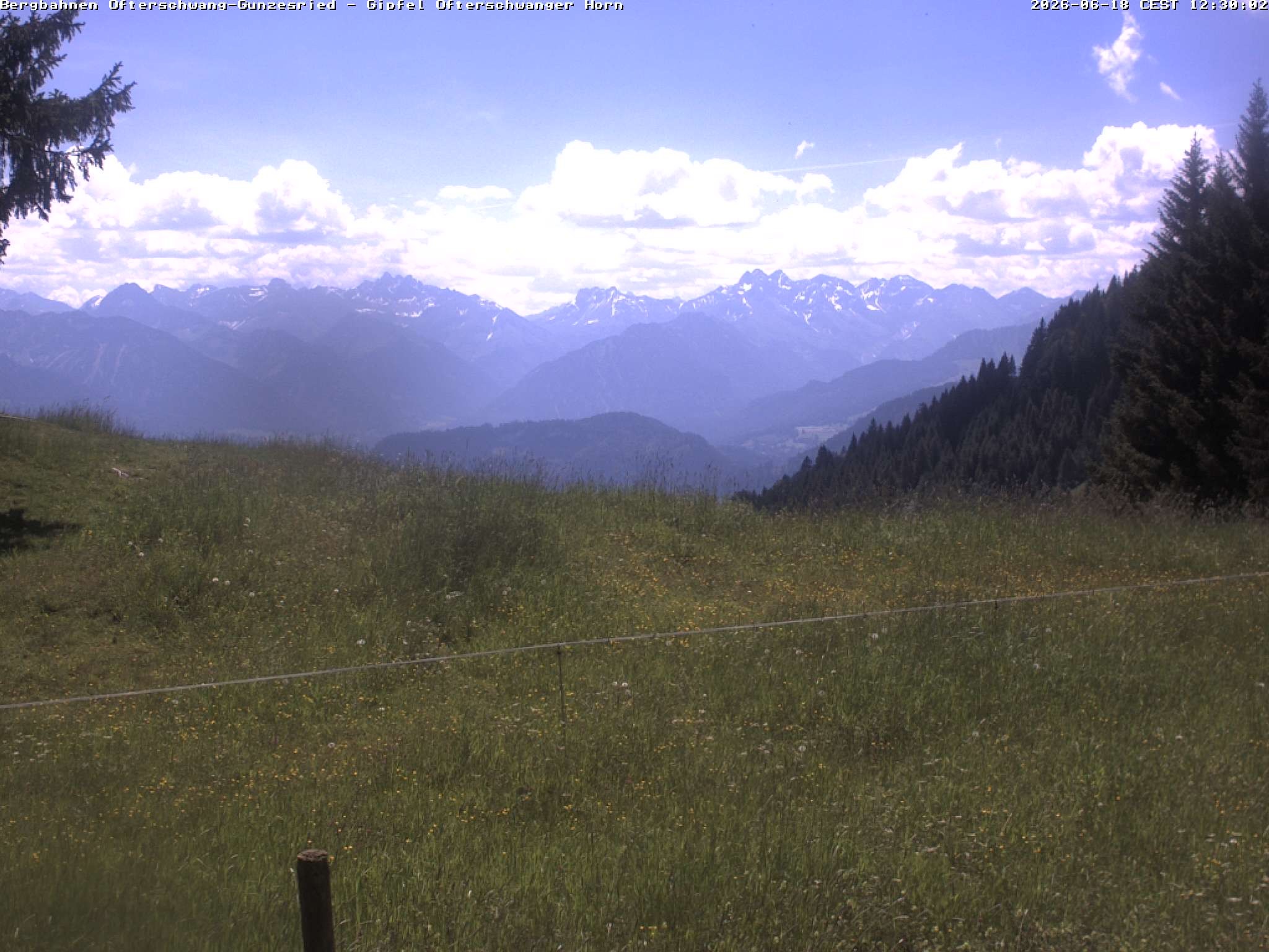 Archiv Foto Webcam Gipfel Ofterschwanger Horn, 1.406 m