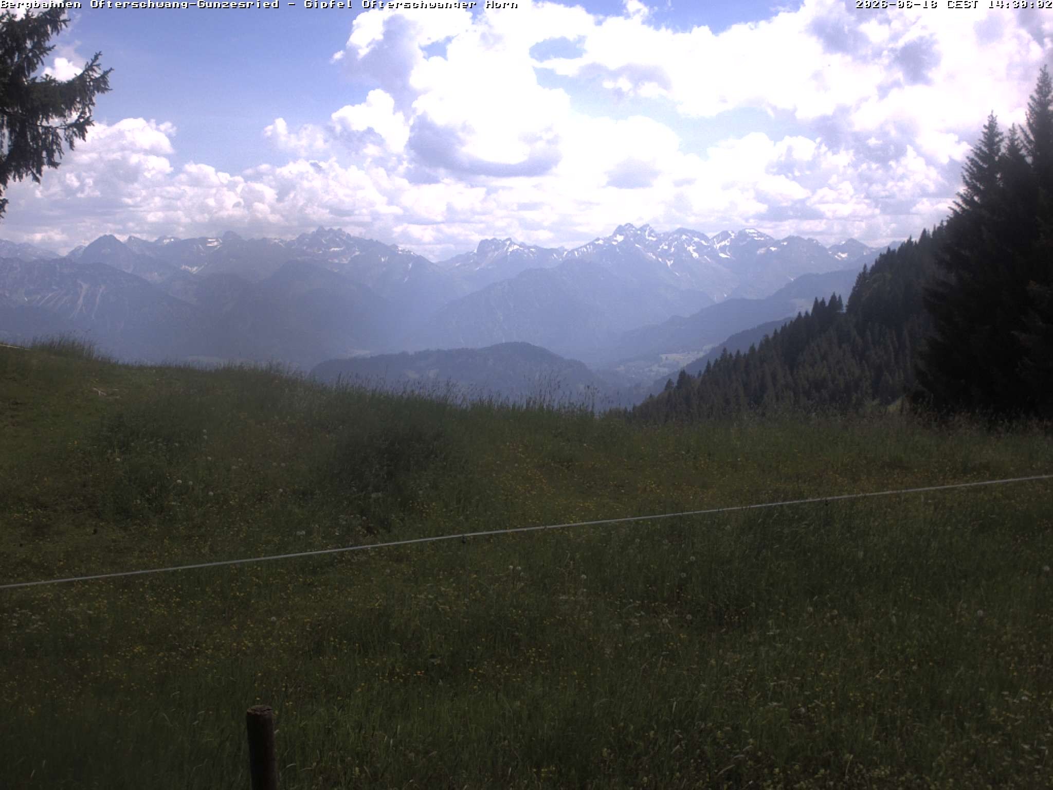 Archiv Foto Webcam Gipfel Ofterschwanger Horn, 1.406 m