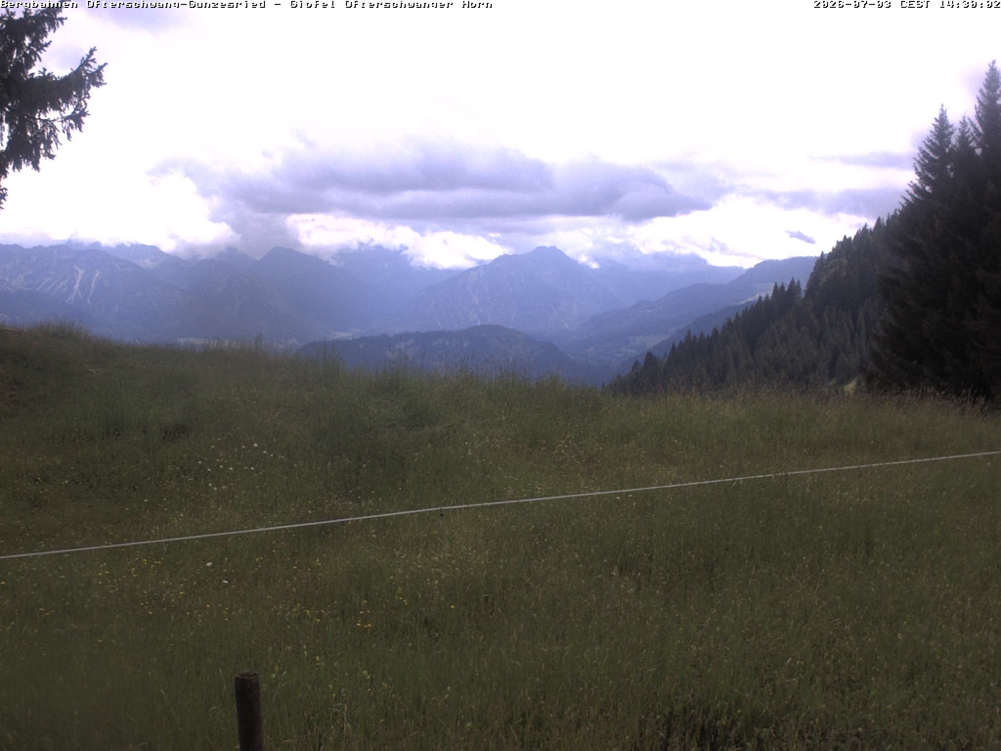 Archiv Foto Webcam Gipfel Ofterschwanger Horn, 1.406 m