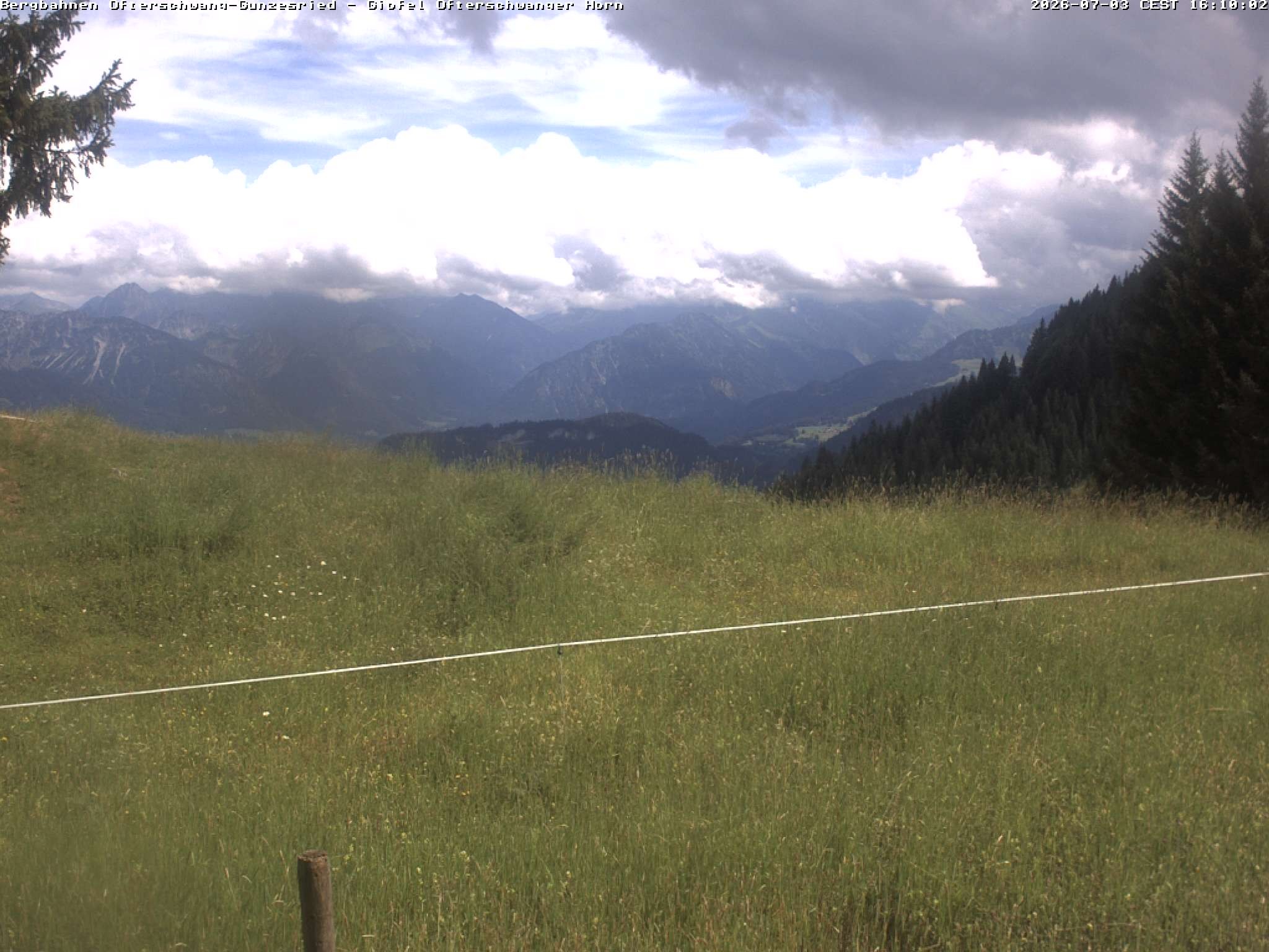 Archiv Foto Webcam Gipfel Ofterschwanger Horn, 1.406 m