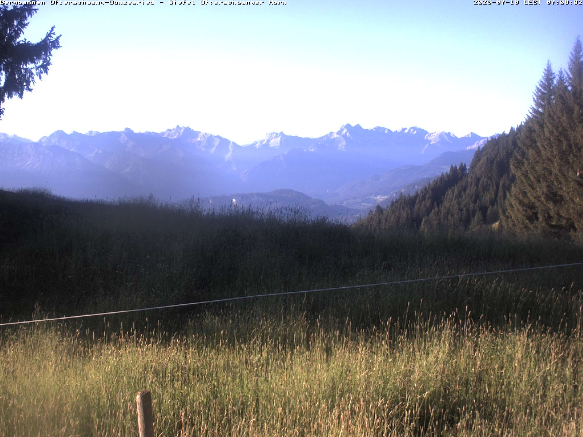 Archiv Foto Webcam Gipfel Ofterschwanger Horn, 1.406 m