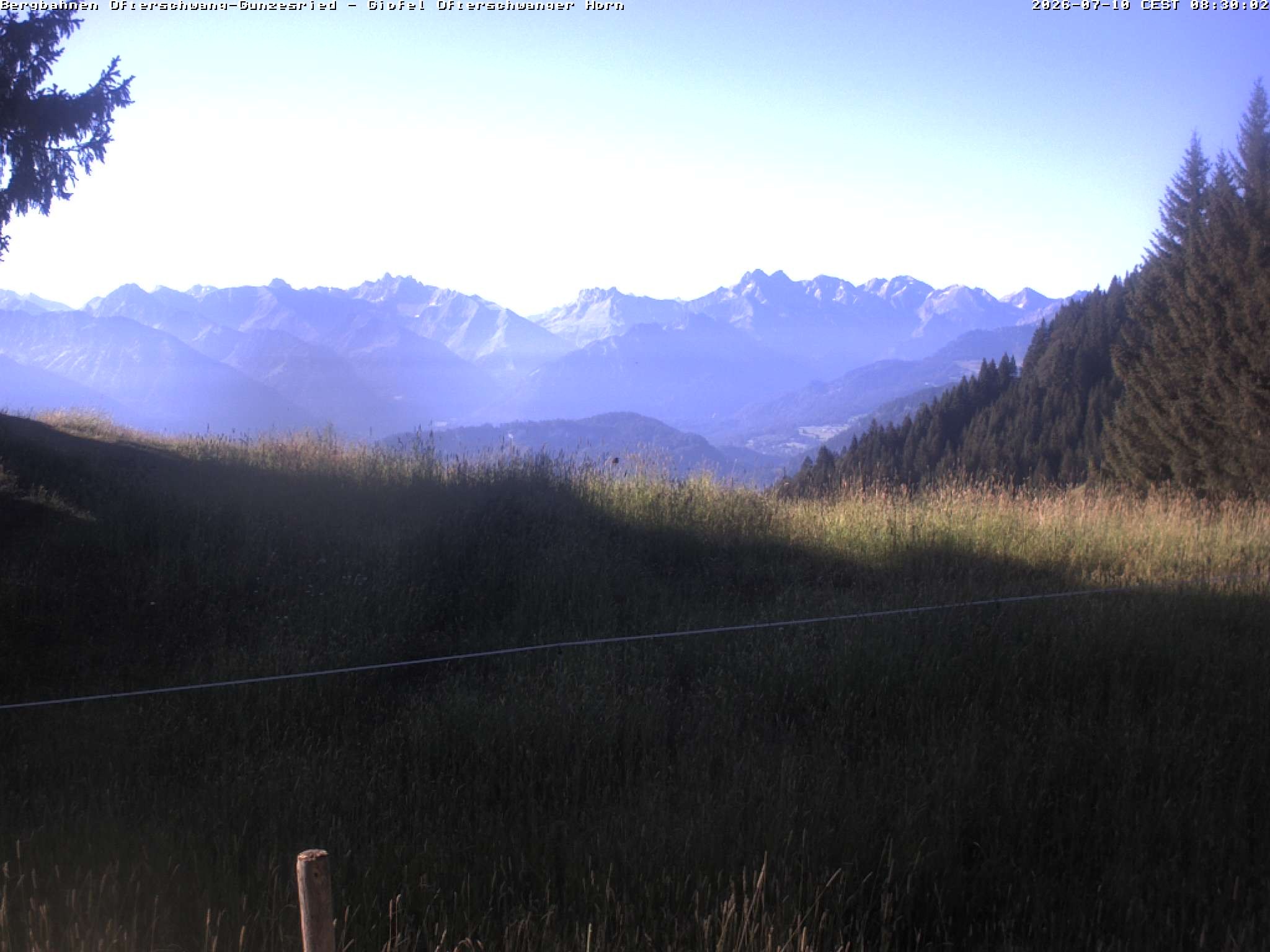 Archiv Foto Webcam Gipfel Ofterschwanger Horn, 1.406 m