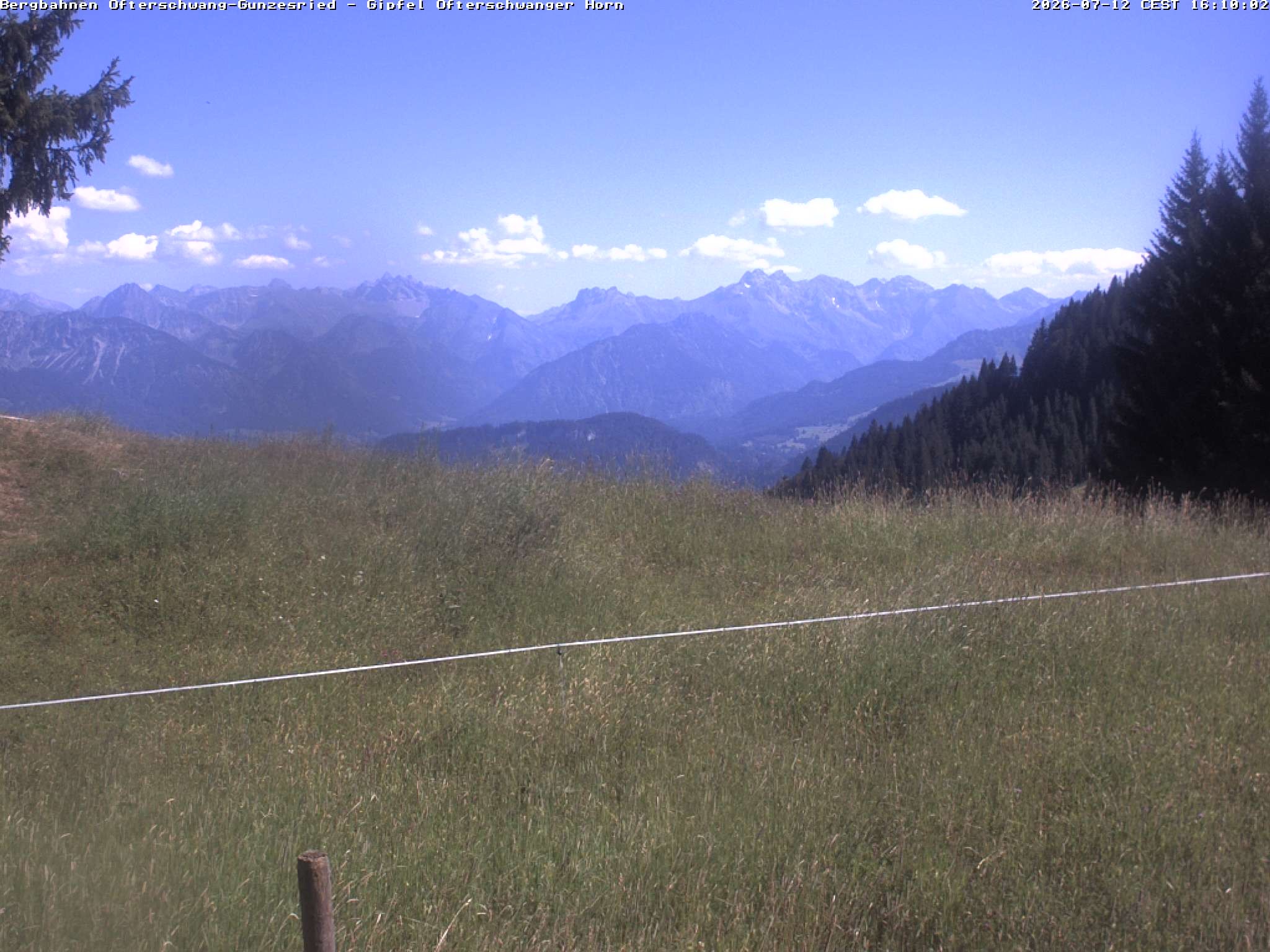Archived image Webcam Peak of "Ofterschwanger Horn", 1.406 m
