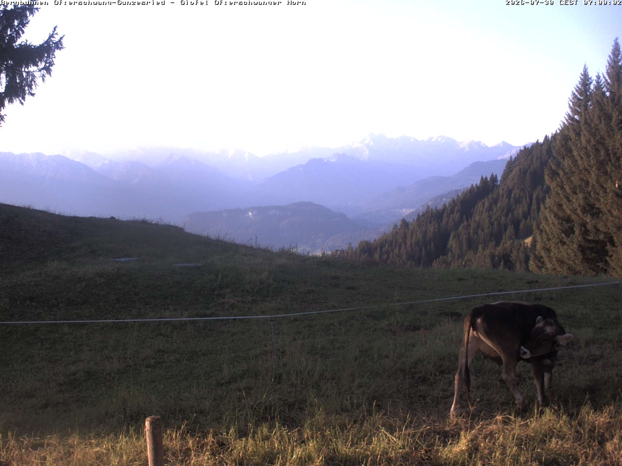 Archiv Foto Webcam Gipfel Ofterschwanger Horn, 1.406 m