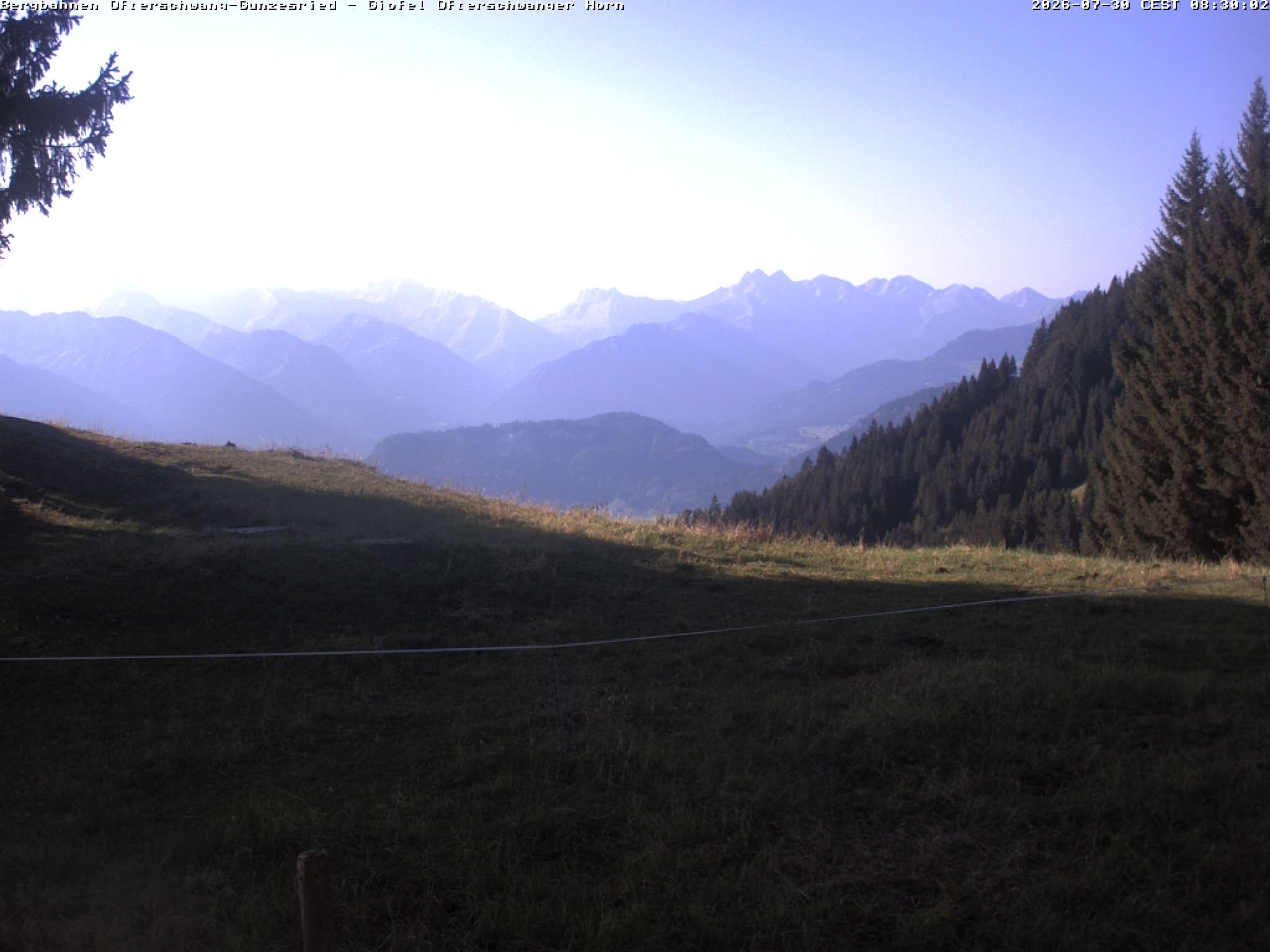 Archiv Foto Webcam Gipfel Ofterschwanger Horn, 1.406 m