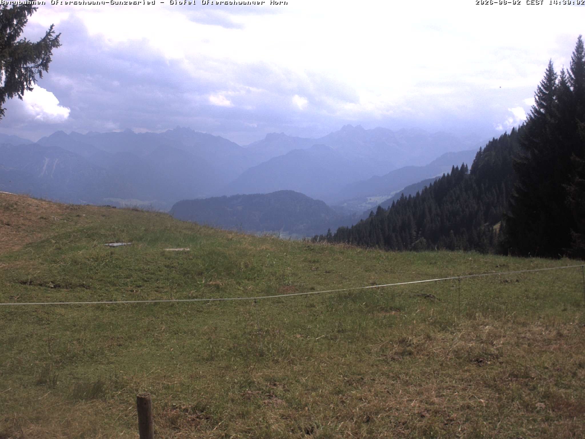 Archived image Webcam Peak of "Ofterschwanger Horn", 1.406 m