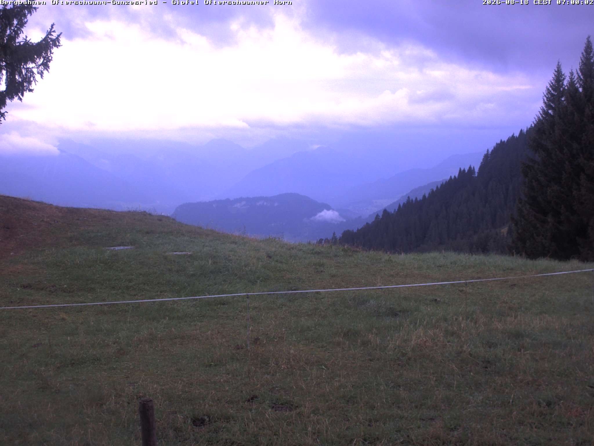 Archiv Foto Webcam Gipfel Ofterschwanger Horn, 1.406 m
