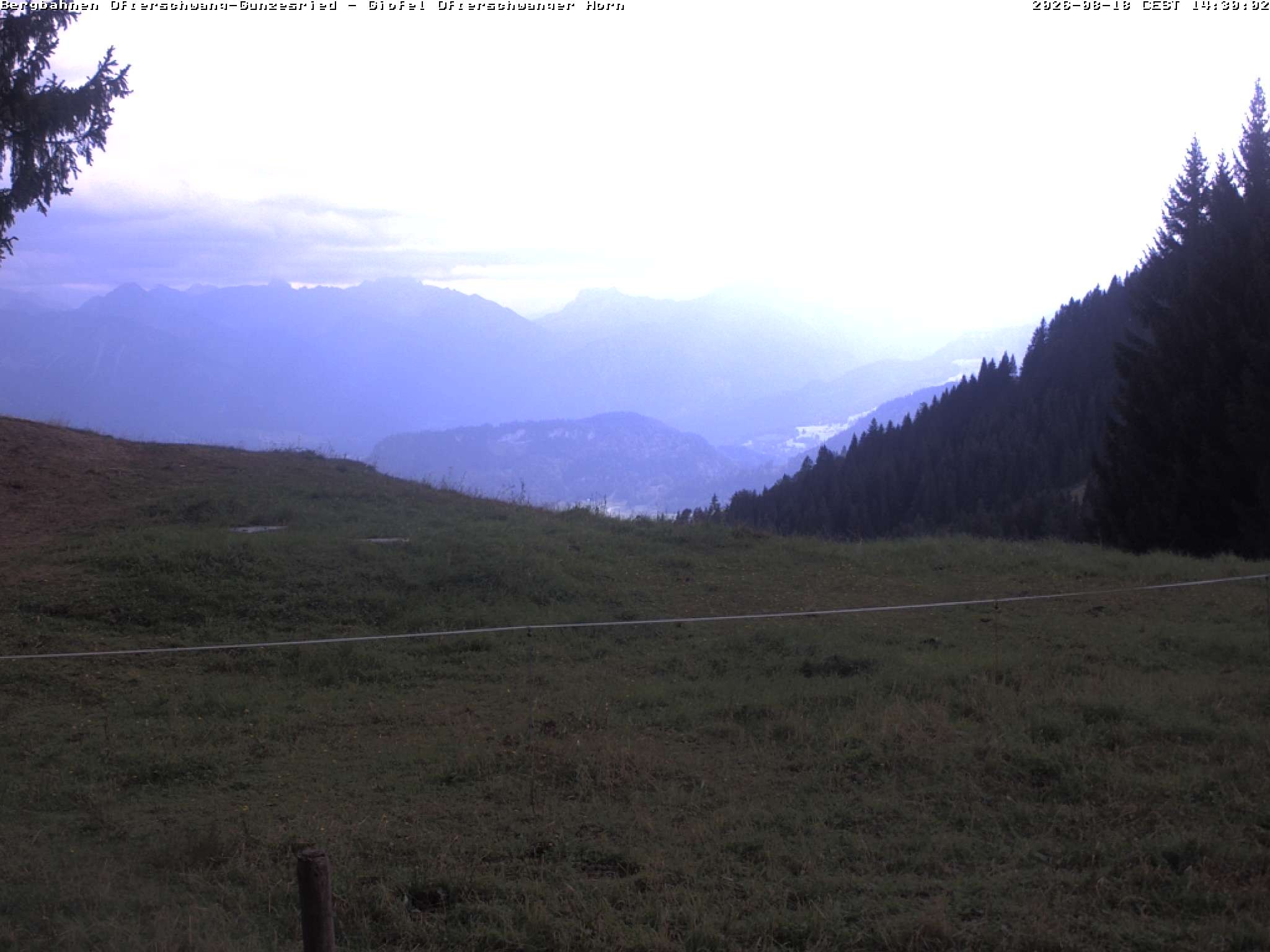 Archiv Foto Webcam Gipfel Ofterschwanger Horn, 1.406 m