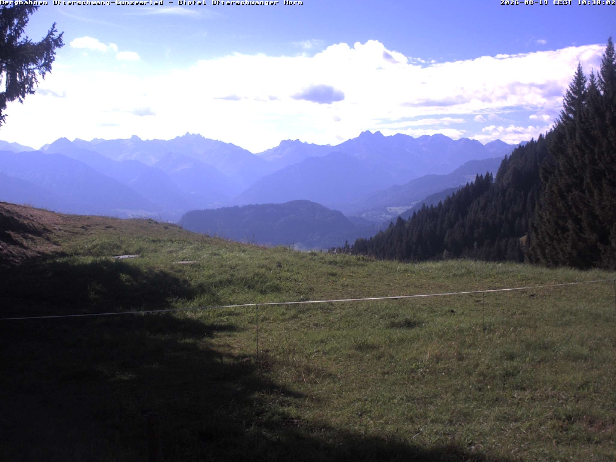 Archiv Foto Webcam Gipfel Ofterschwanger Horn, 1.406 m