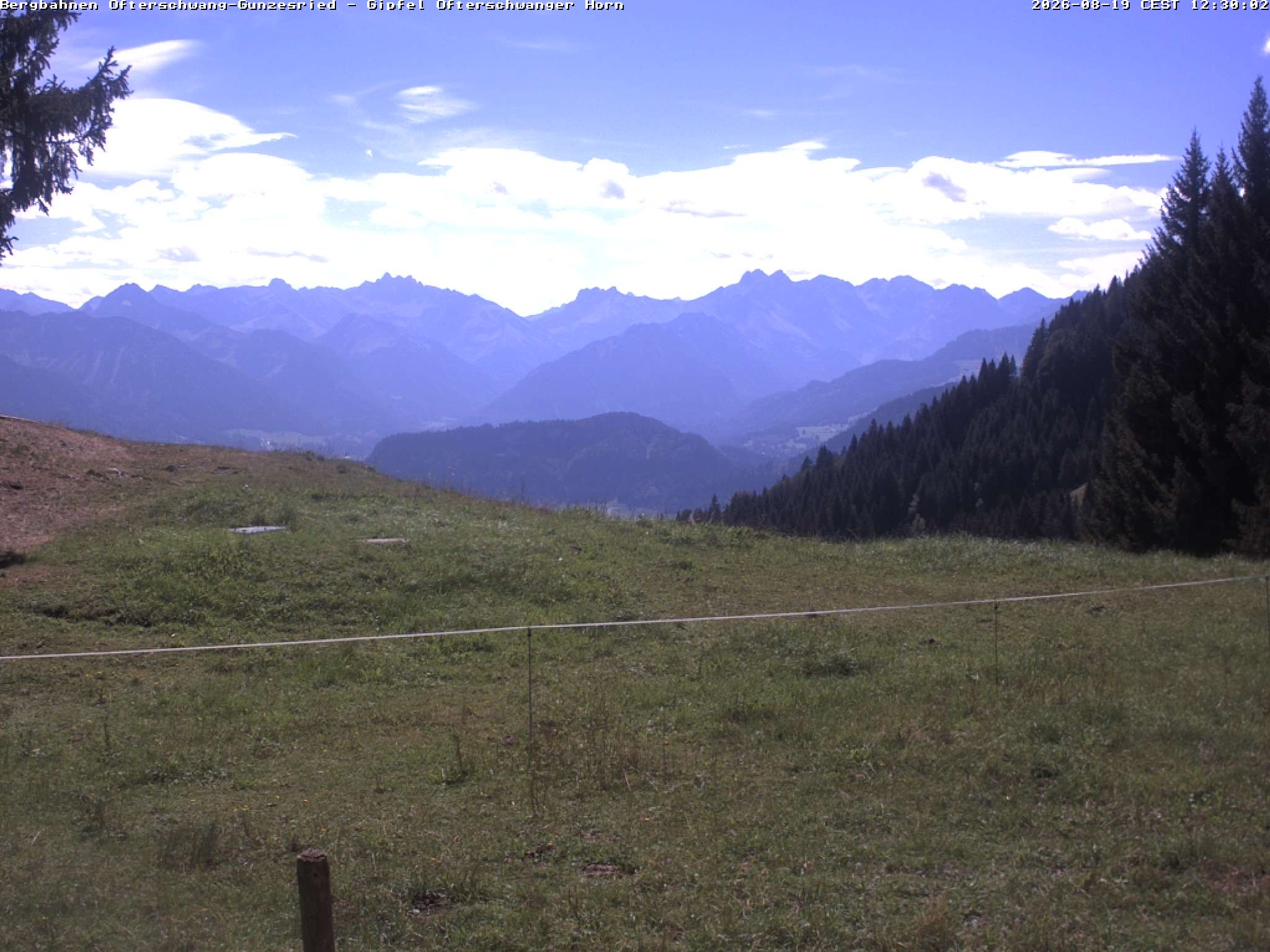 Archiv Foto Webcam Gipfel Ofterschwanger Horn, 1.406 m