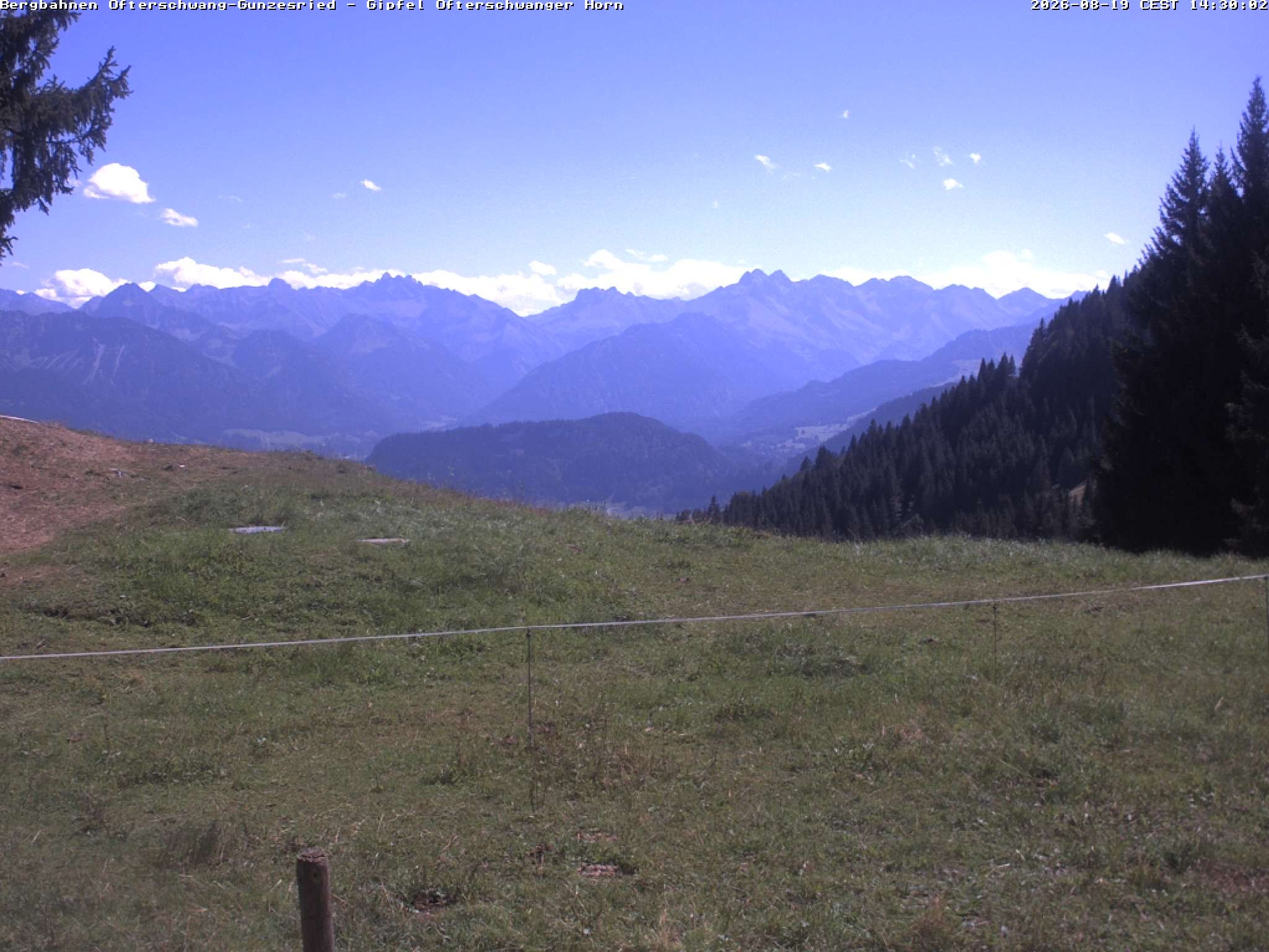 Archiv Foto Webcam Gipfel Ofterschwanger Horn, 1.406 m