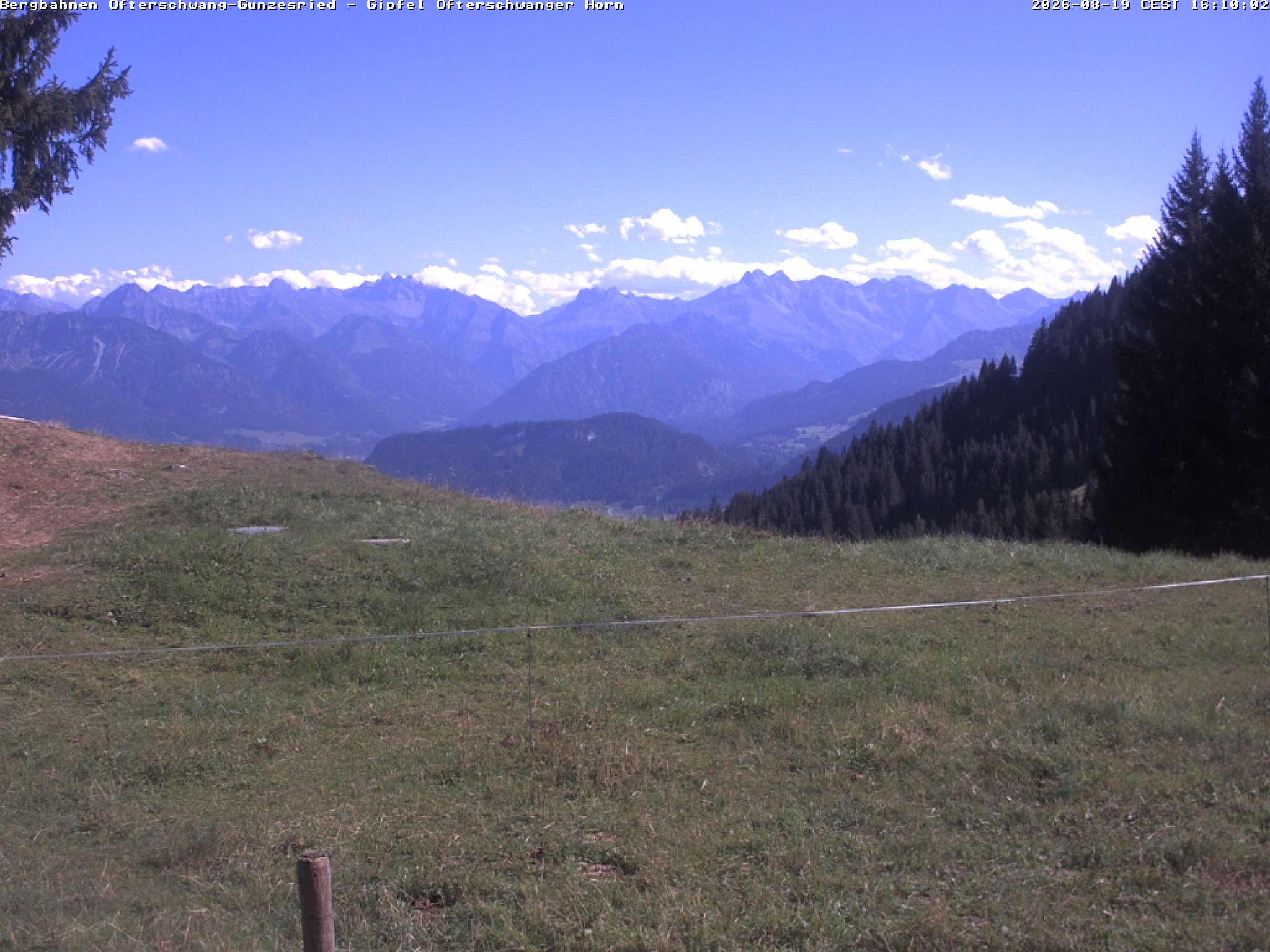 Archiv Foto Webcam Gipfel Ofterschwanger Horn, 1.406 m