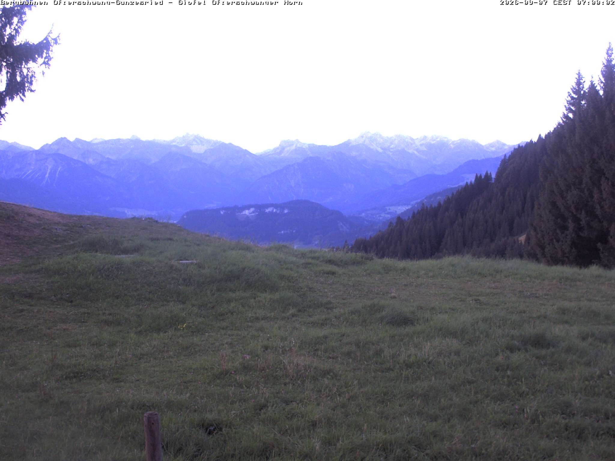 Archiv Foto Webcam Gipfel Ofterschwanger Horn, 1.406 m