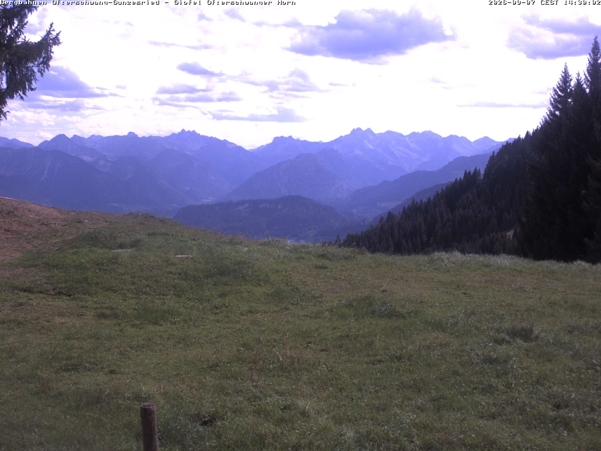 Archiv Foto Webcam Gipfel Ofterschwanger Horn, 1.406 m