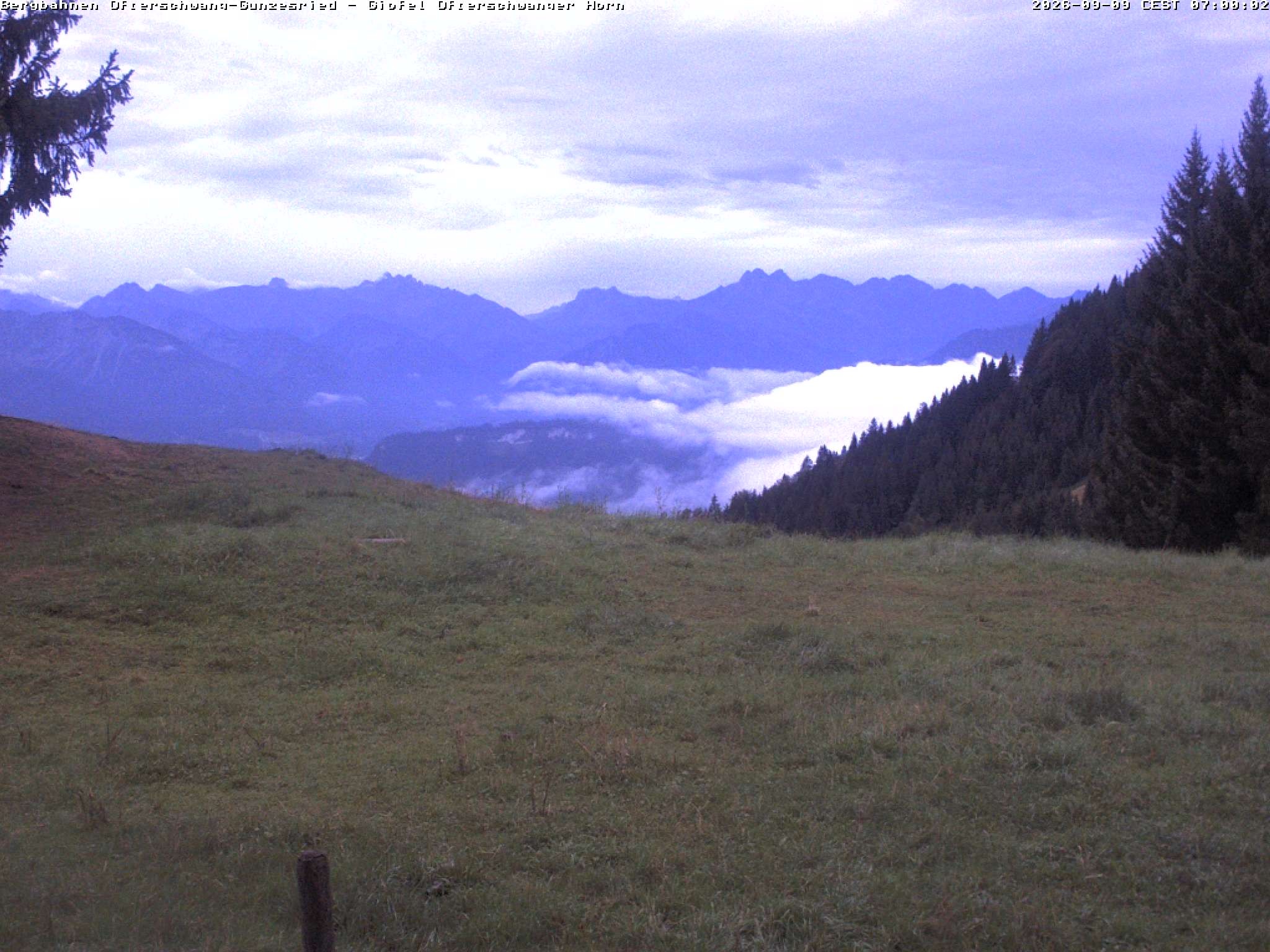 Archiv Foto Webcam Gipfel Ofterschwanger Horn, 1.406 m