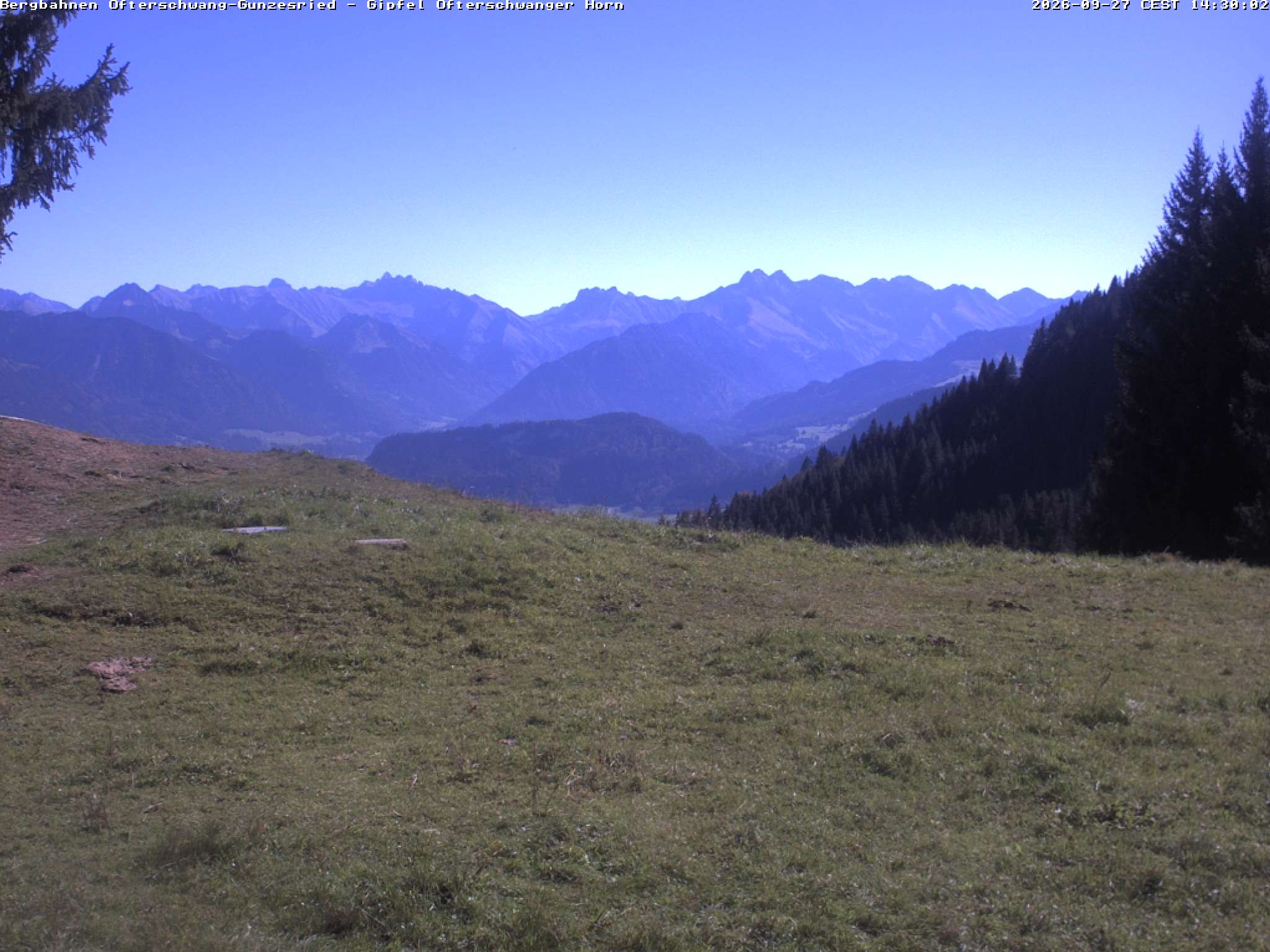 Archiv Foto Webcam Gipfel Ofterschwanger Horn, 1.406 m