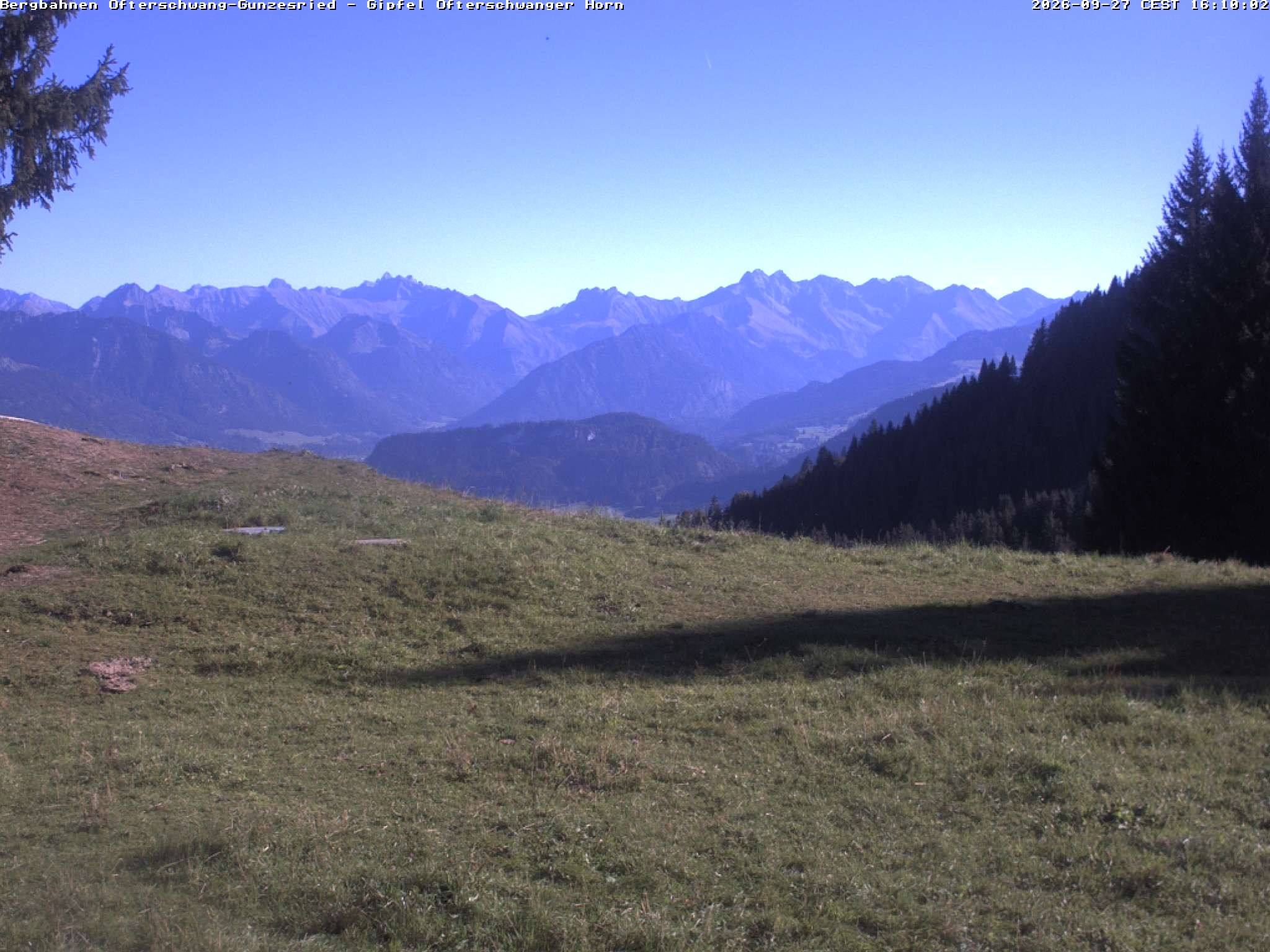 Archiv Foto Webcam Gipfel Ofterschwanger Horn, 1.406 m