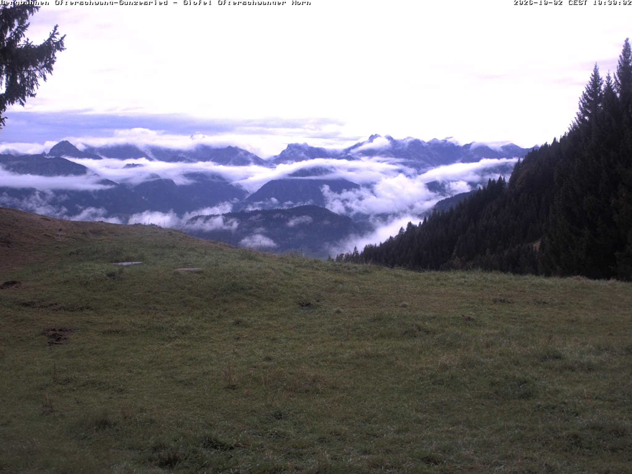 Archiv Foto Webcam Gipfel Ofterschwanger Horn, 1.406 m