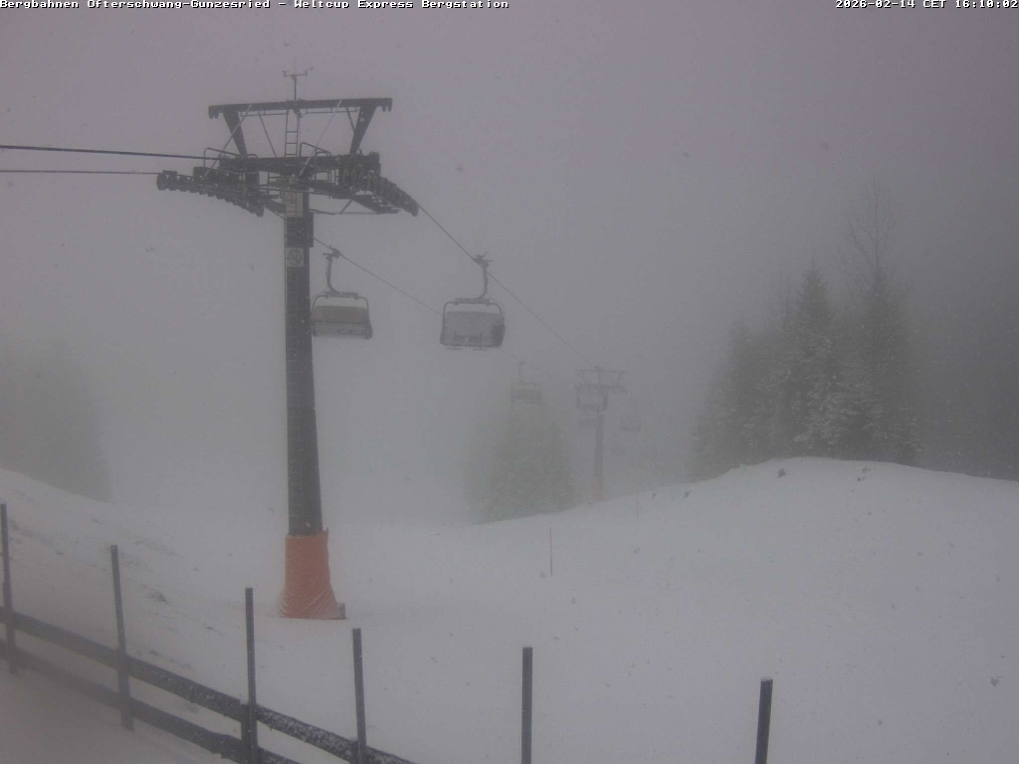 Archiv Foto Webcam Bergstation Sesselbahn Weltcup Express