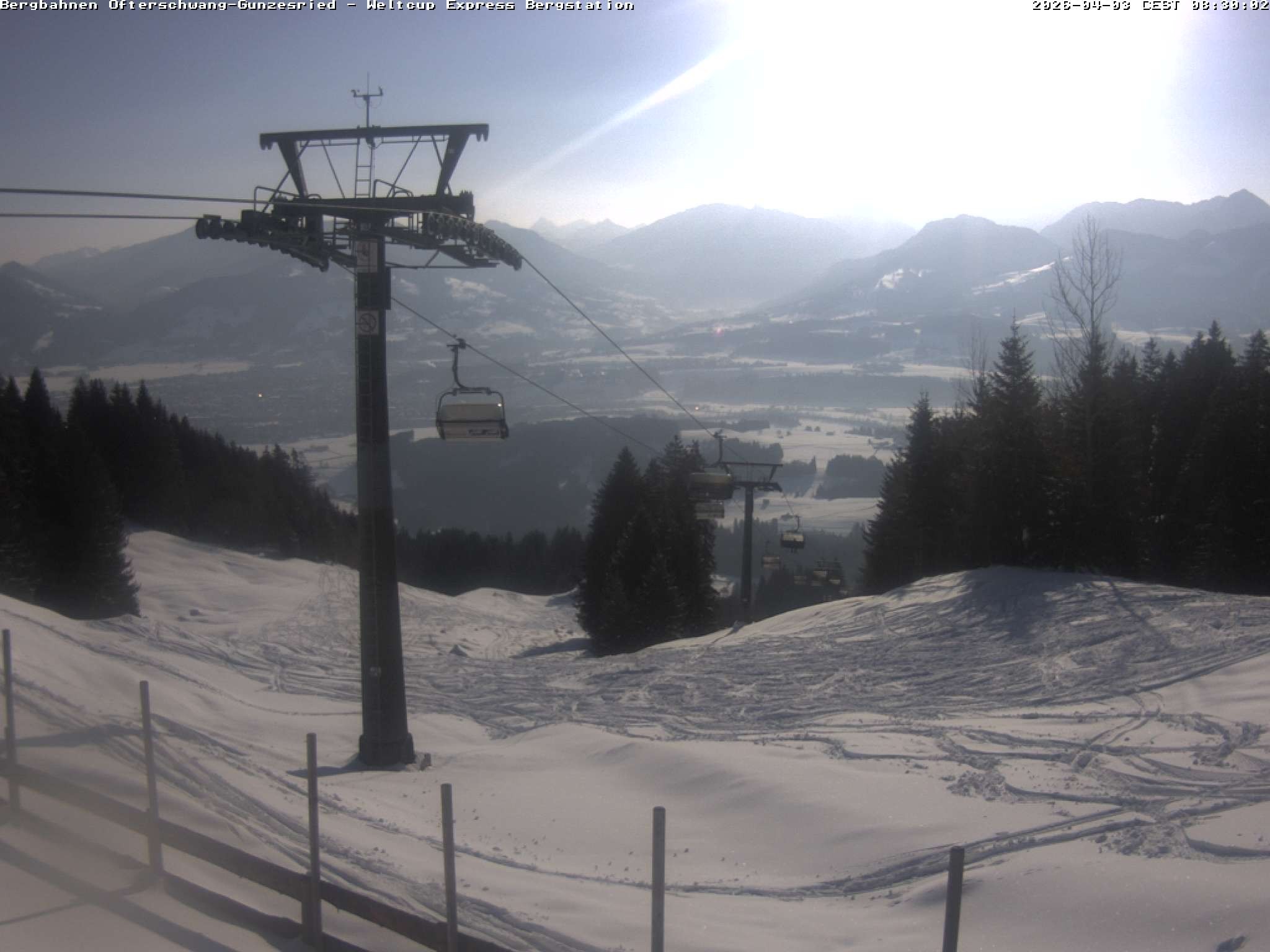 Archiv Foto Webcam Bergstation Sesselbahn Weltcup Express