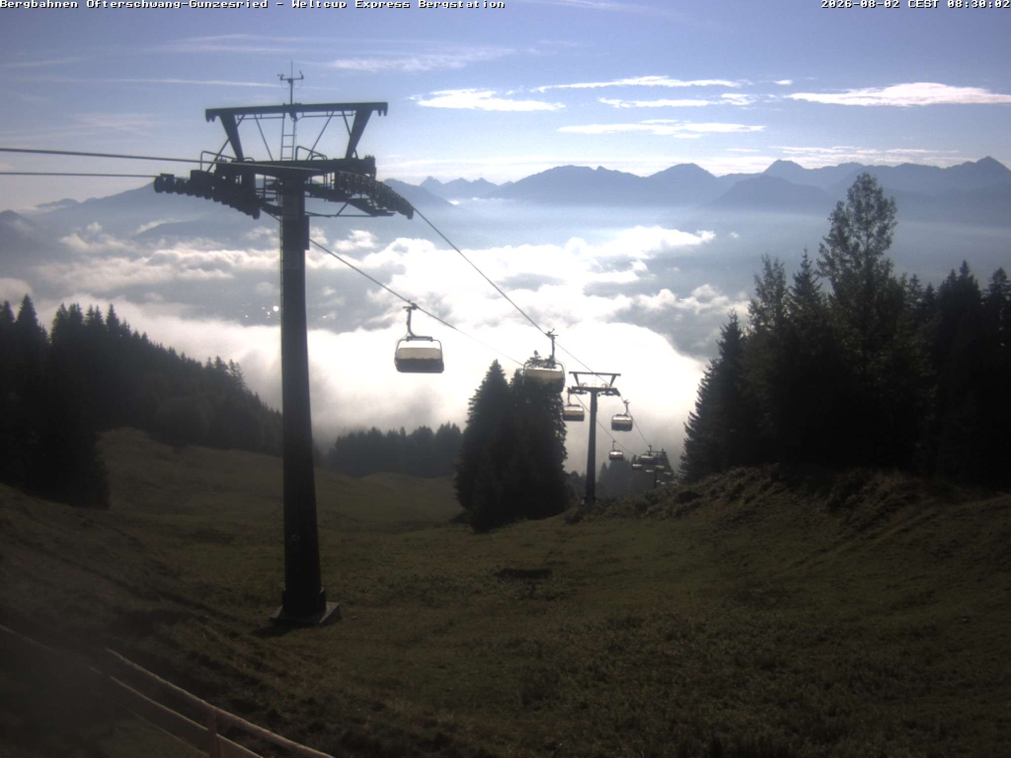 Archiv Foto Webcam Bergstation Sesselbahn Weltcup Express