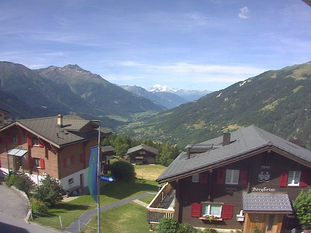 Archived image Webcam Bellwald, tourism association "Bellwald TOurismus"