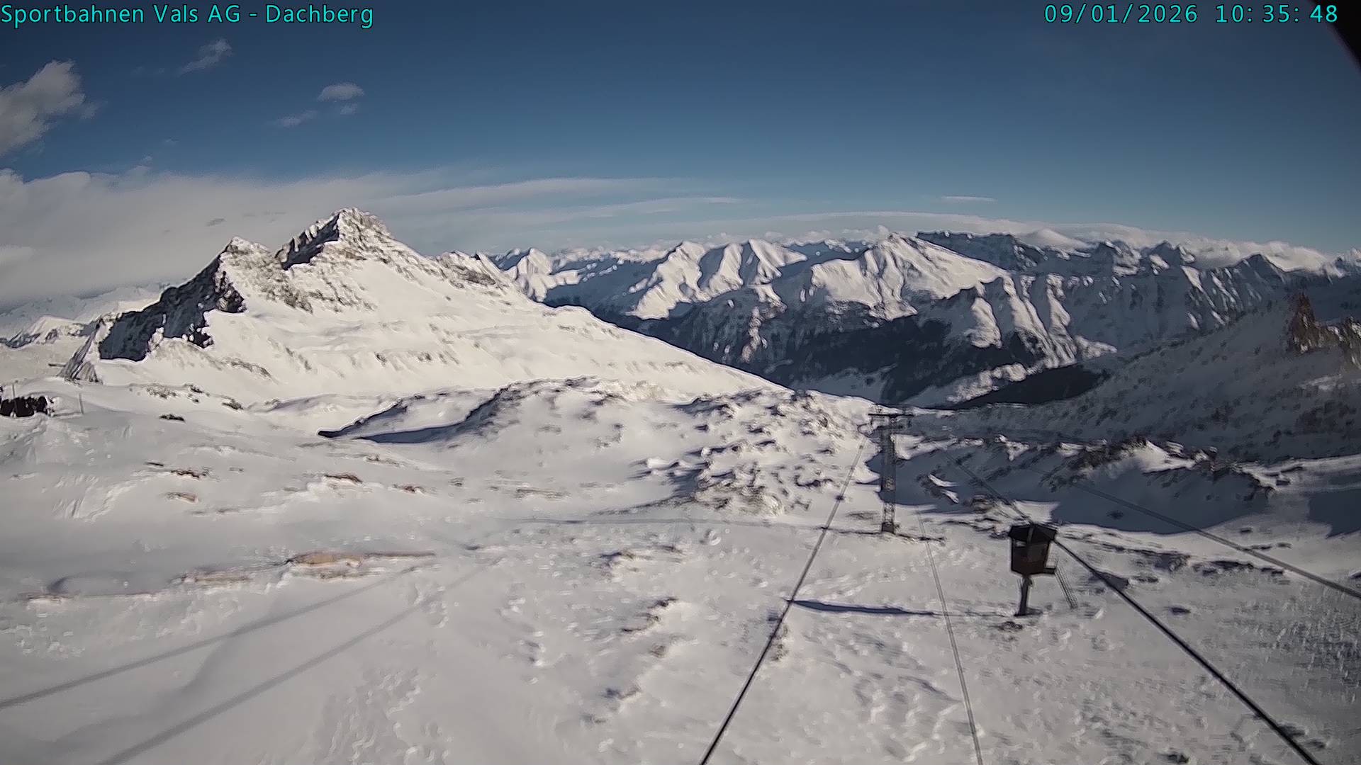 Archiv Foto Webcam Vals 3000: Dachberg