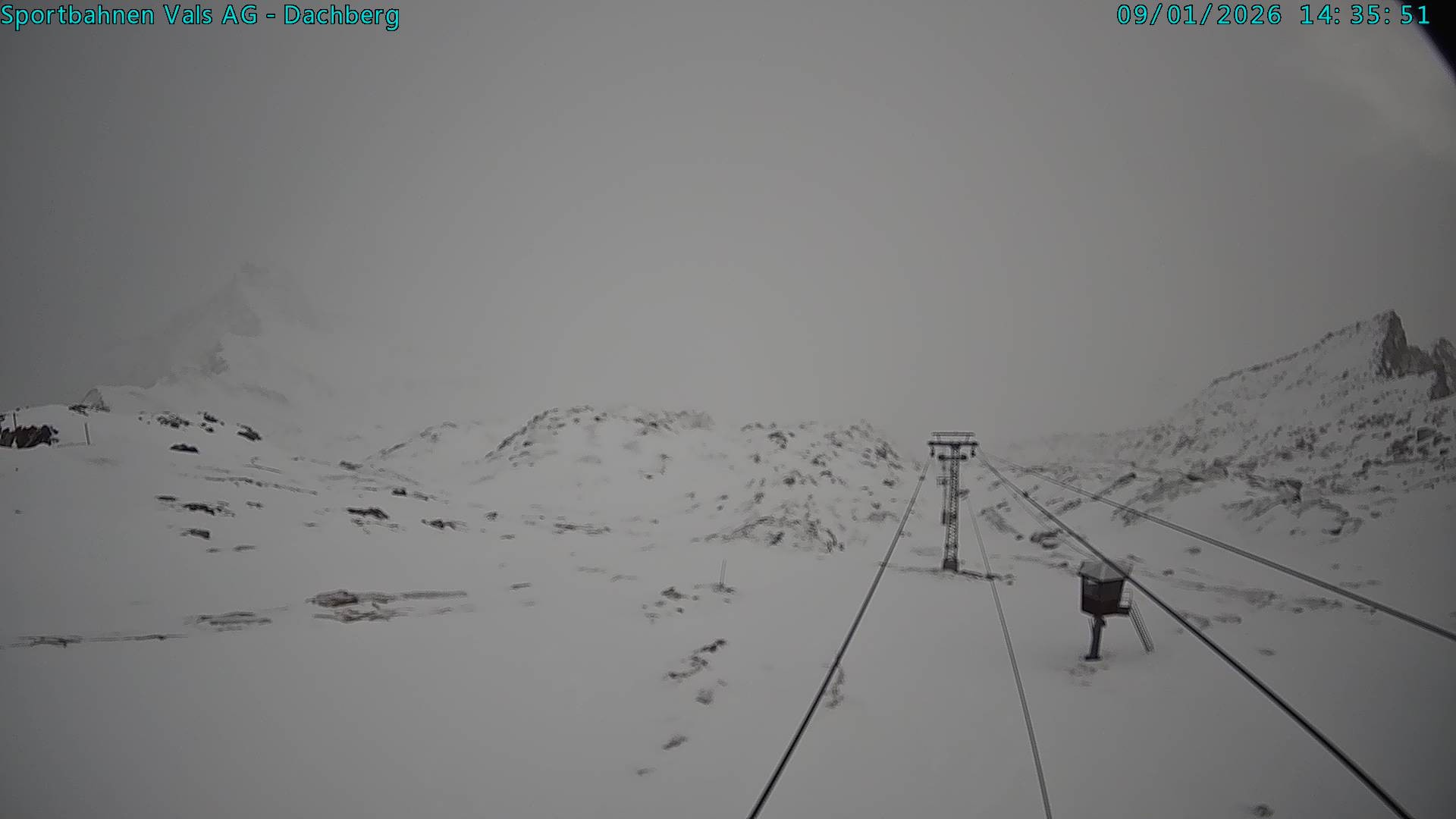 Archiv Foto Webcam Vals 3000: Dachberg
