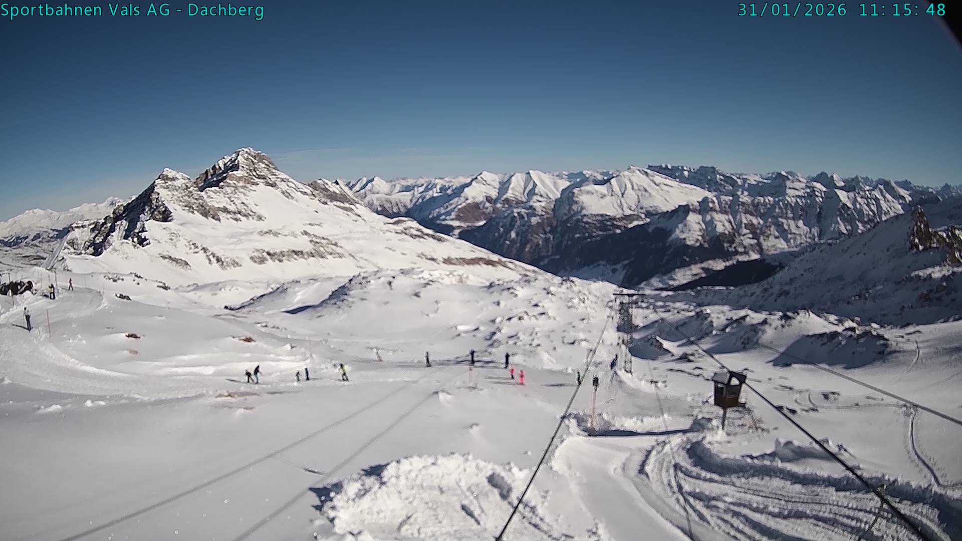 Archiv Foto Webcam Vals 3000: Dachberg