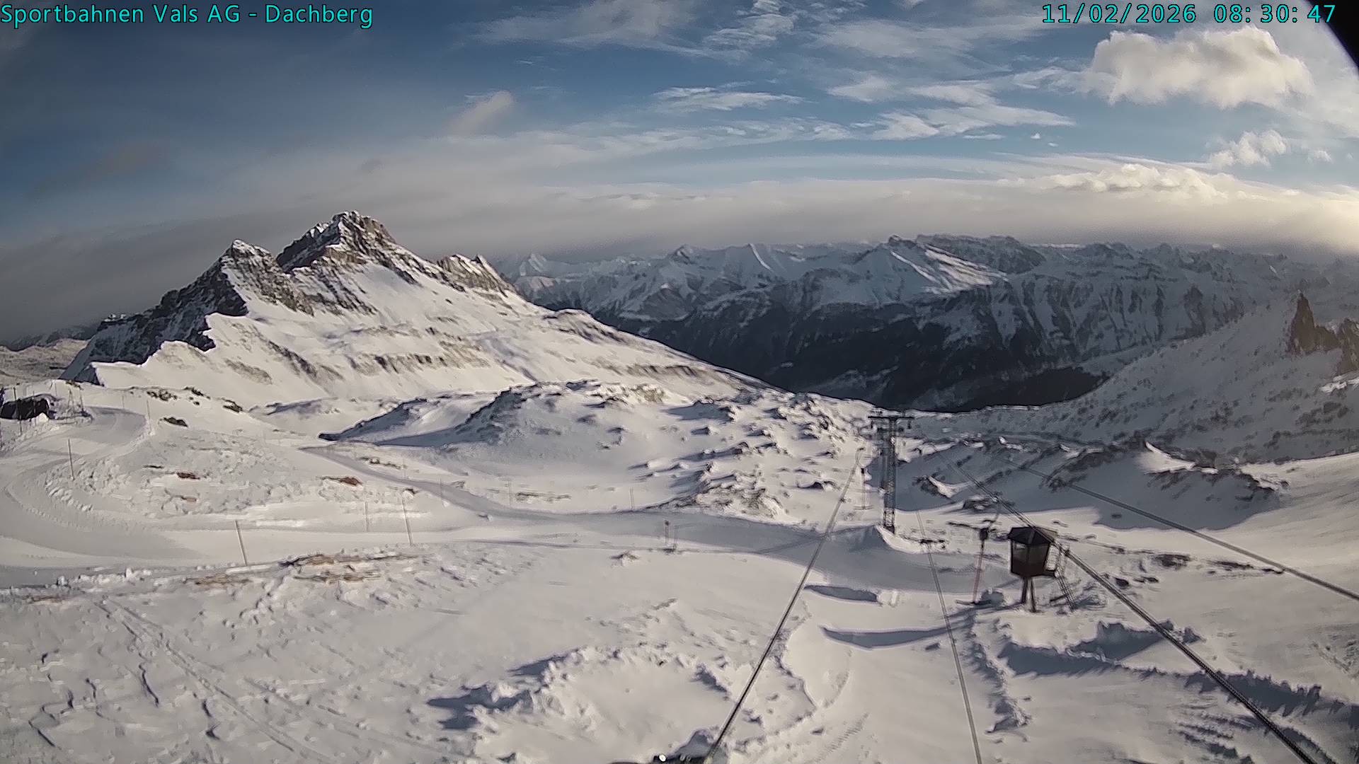 Archiv Foto Webcam Vals 3000: Dachberg