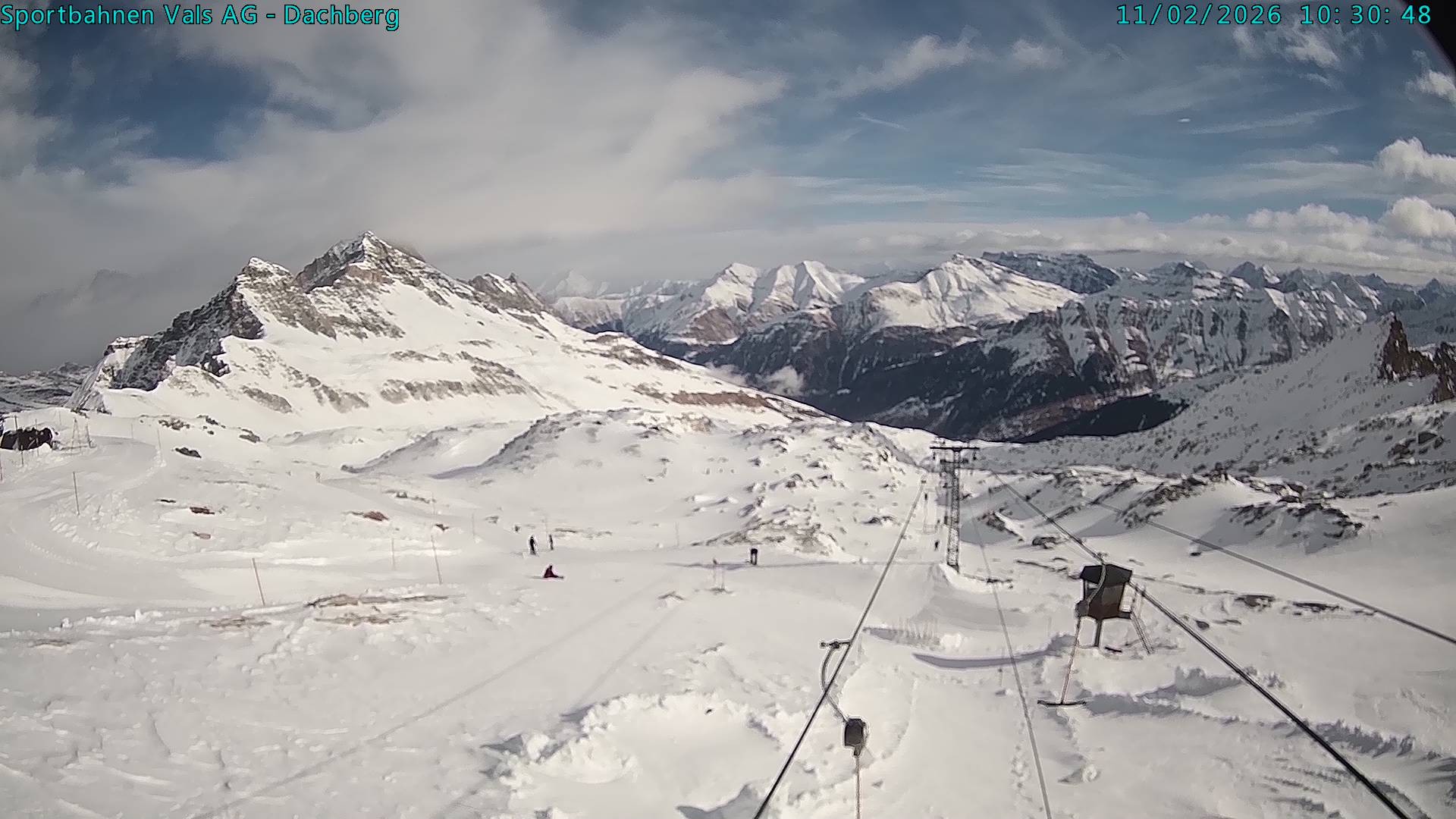 Archiv Foto Webcam Vals 3000: Dachberg