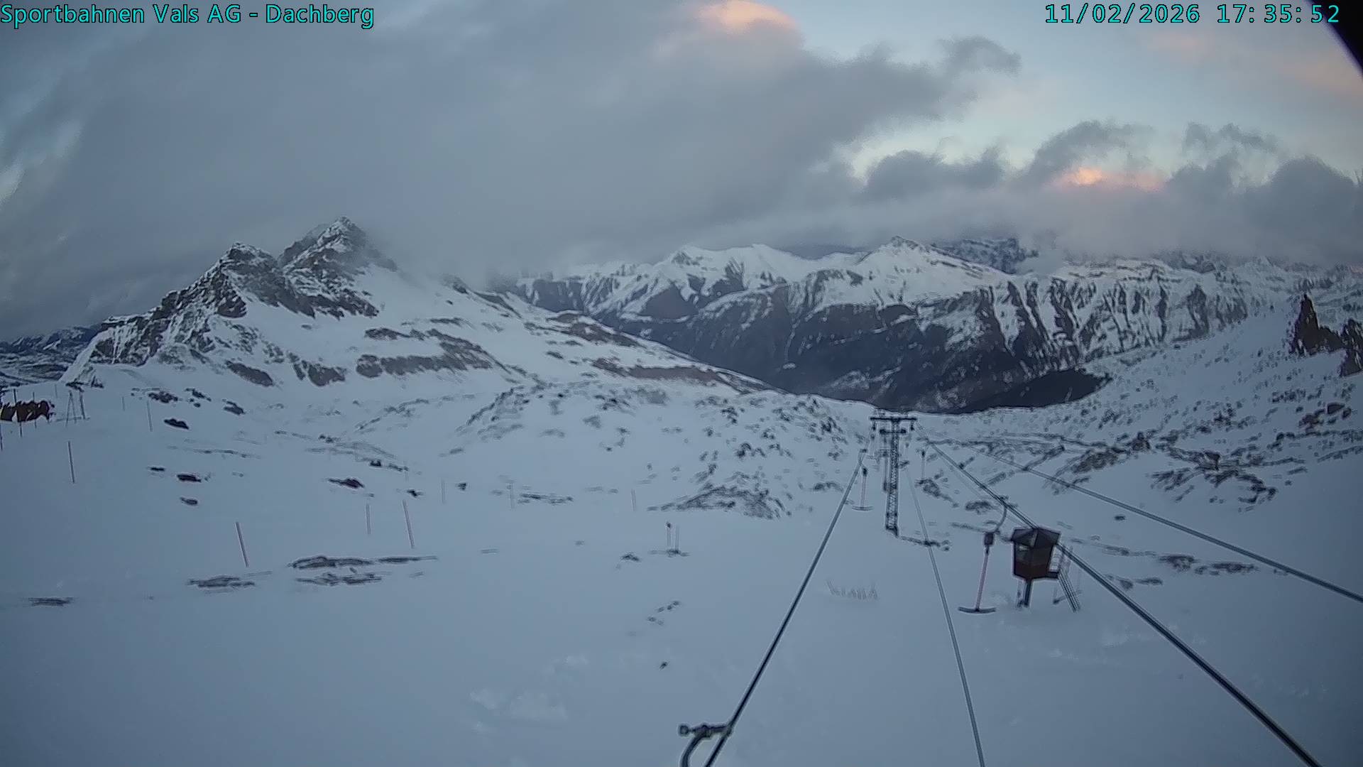 Archiv Foto Webcam Vals 3000: Dachberg