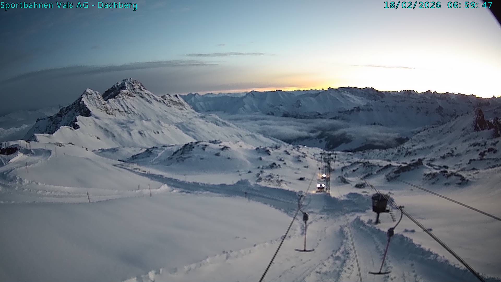 Archiv Foto Webcam Vals 3000: Dachberg