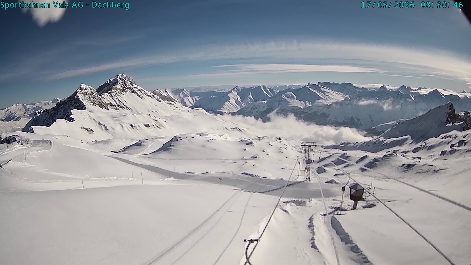 Archiv Foto Webcam Vals 3000: Dachberg