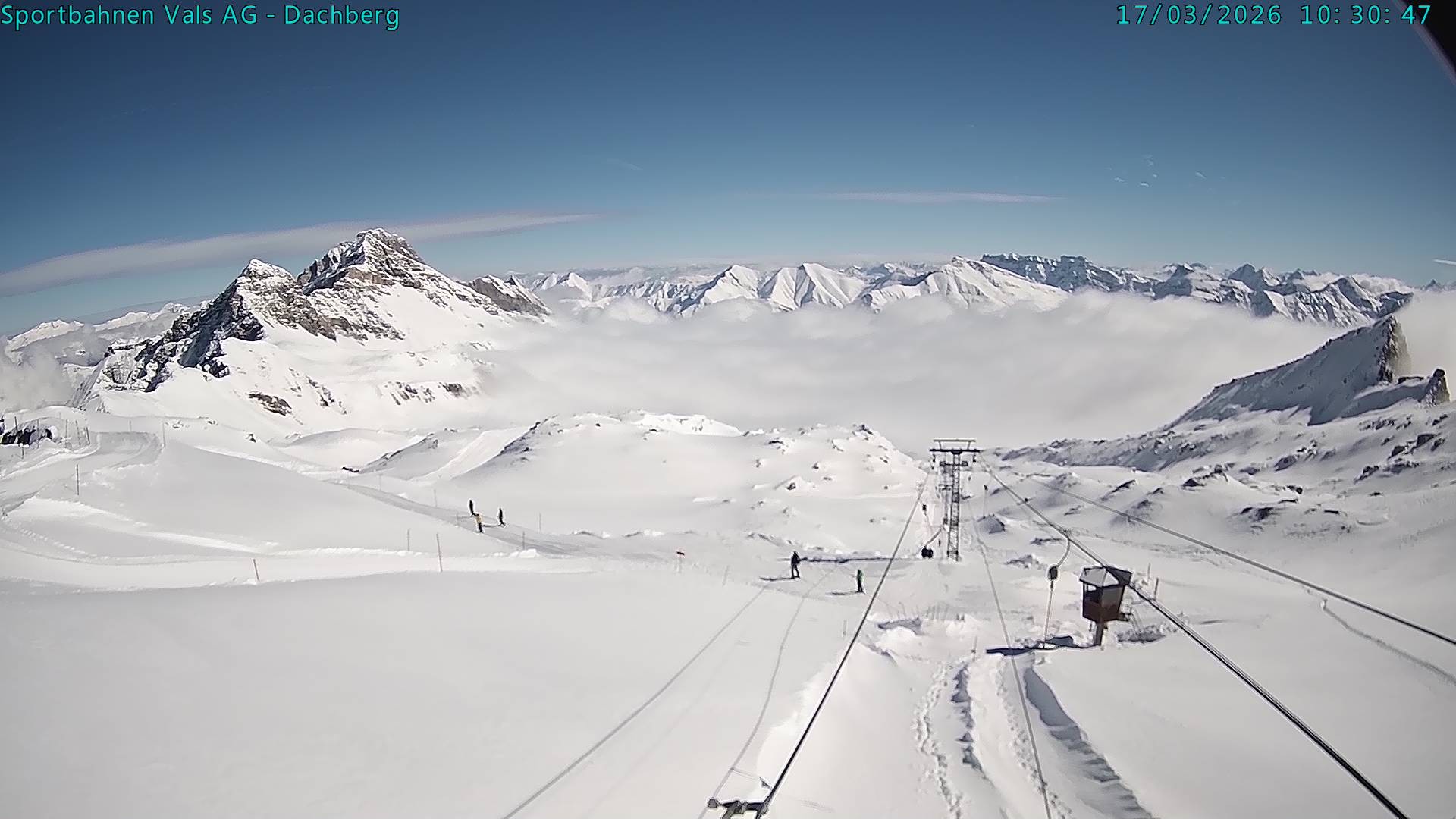 Archiv Foto Webcam Vals 3000: Dachberg