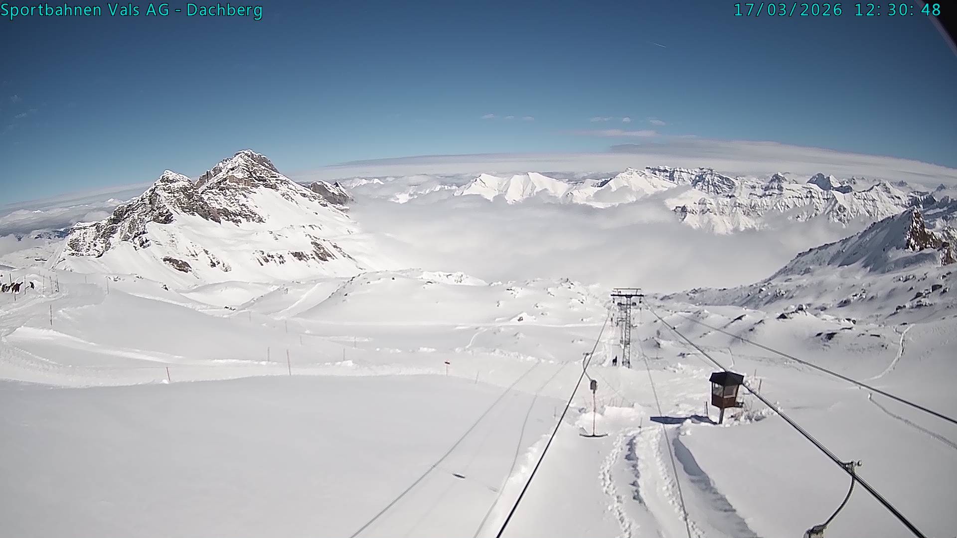 Archiv Foto Webcam Vals 3000: Dachberg