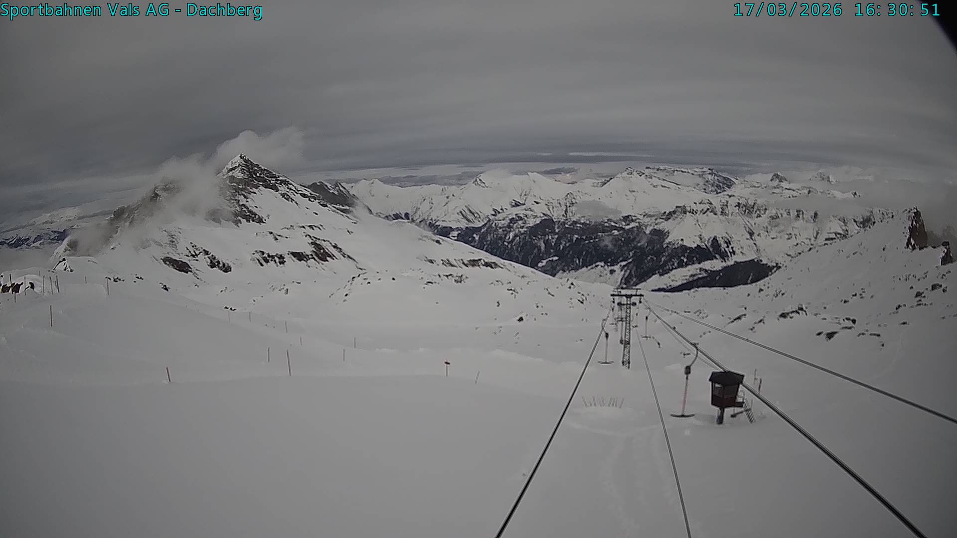 Archiv Foto Webcam Vals 3000: Dachberg