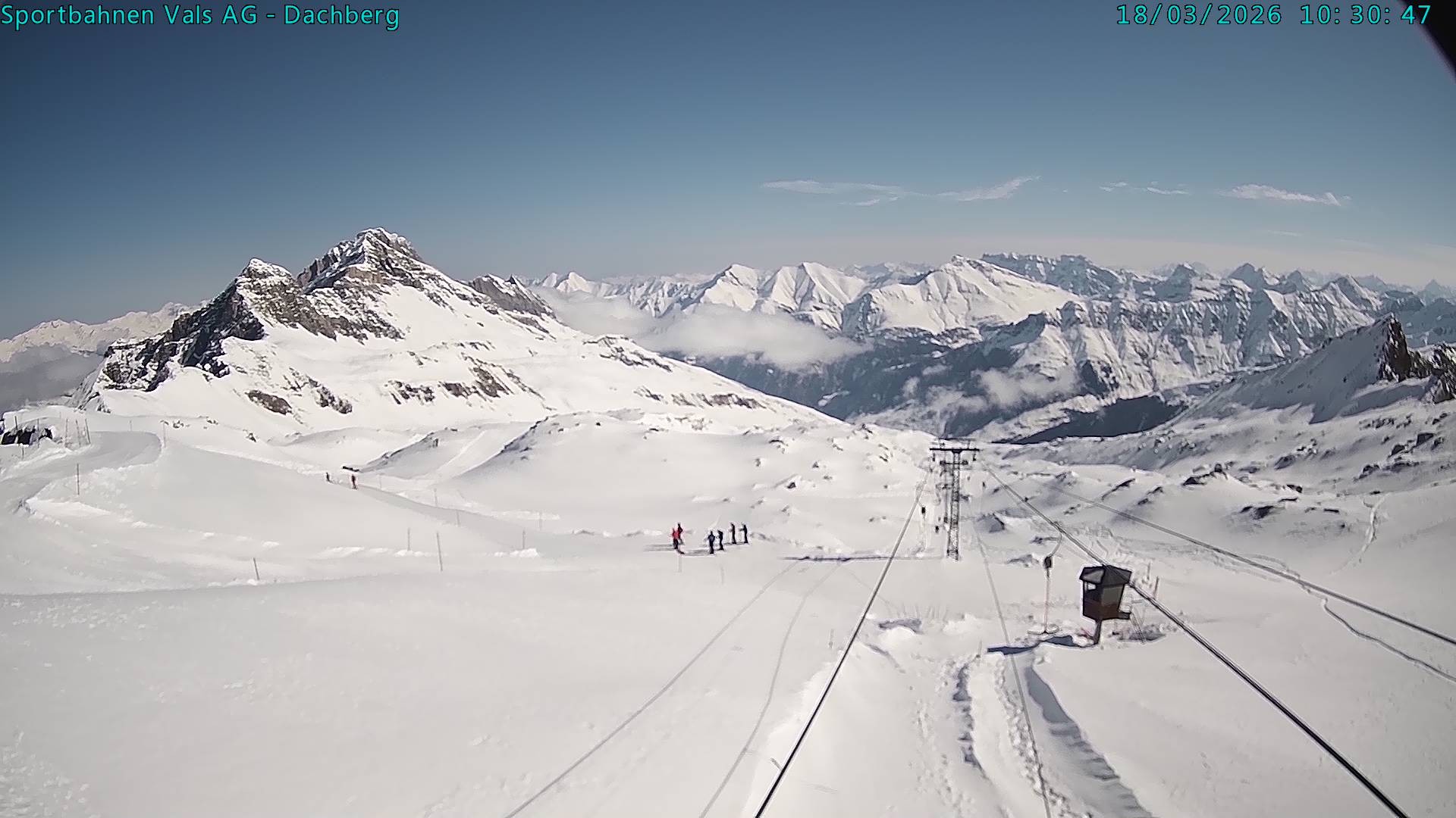 Archiv Foto Webcam Vals 3000: Dachberg