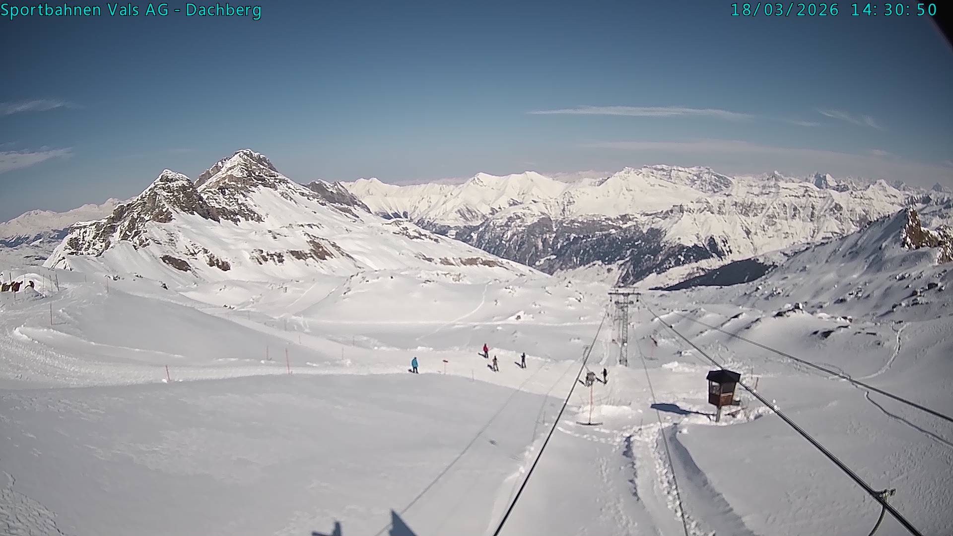 Archiv Foto Webcam Vals 3000: Dachberg