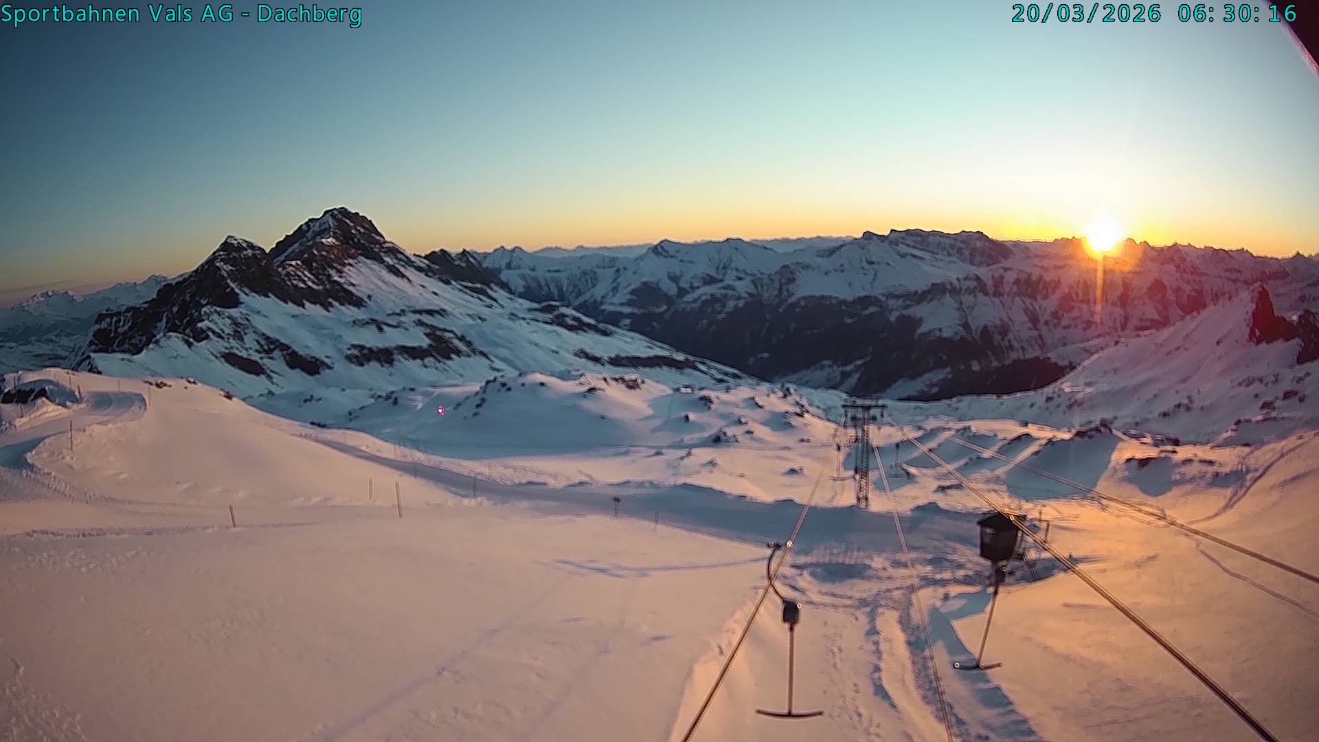 Archiv Foto Webcam Vals 3000: Dachberg