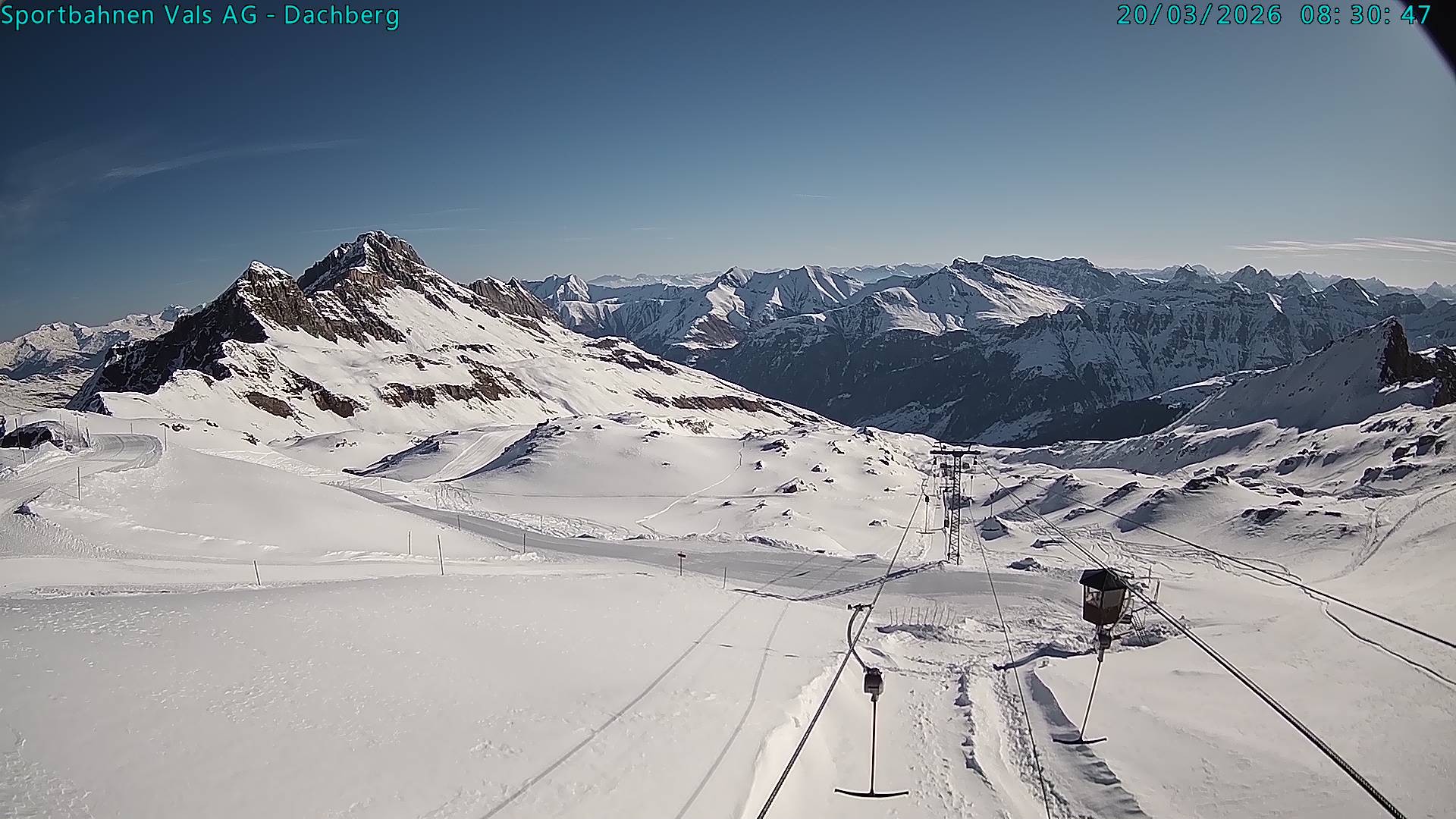 Archiv Foto Webcam Vals 3000: Dachberg