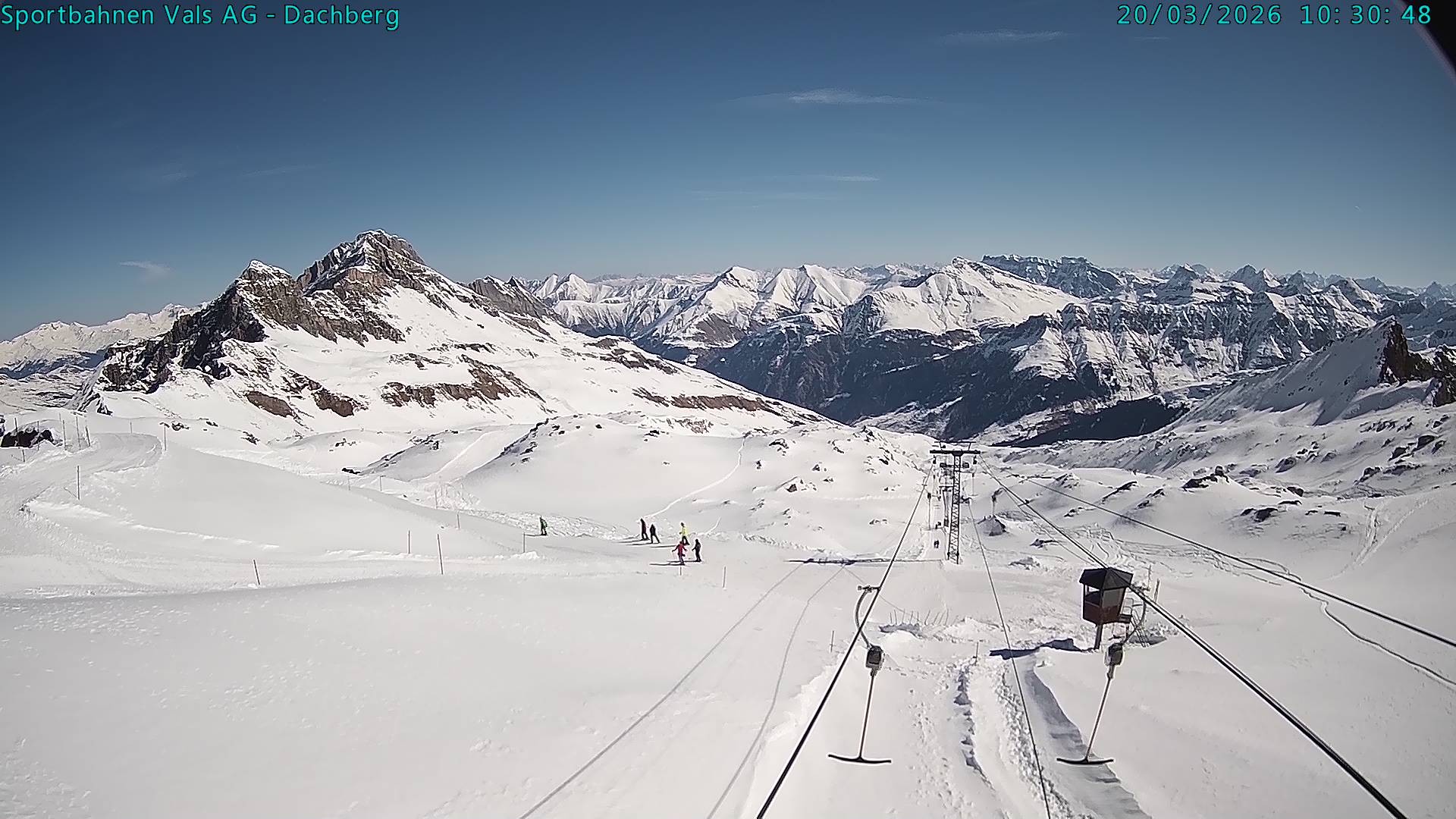 Archiv Foto Webcam Vals 3000: Dachberg