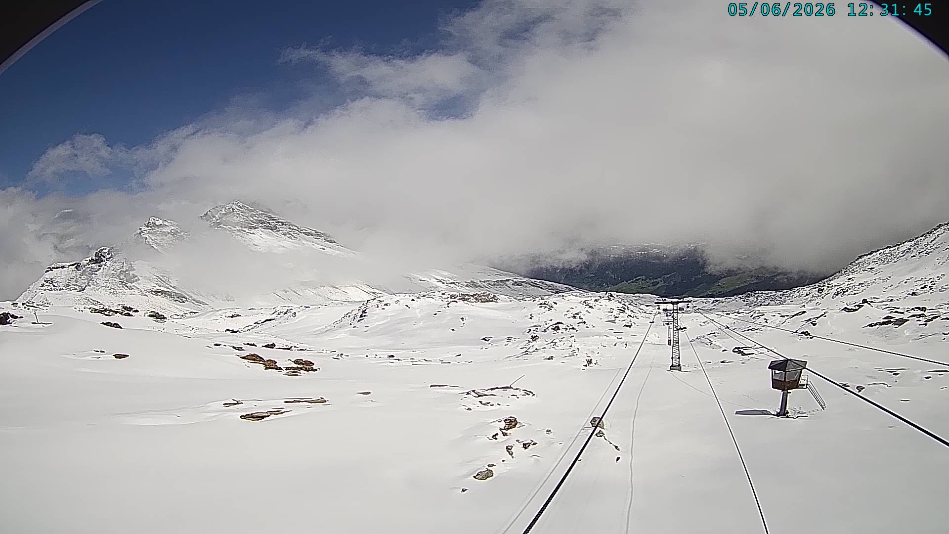 Archiv Foto Webcam Vals 3000: Dachberg