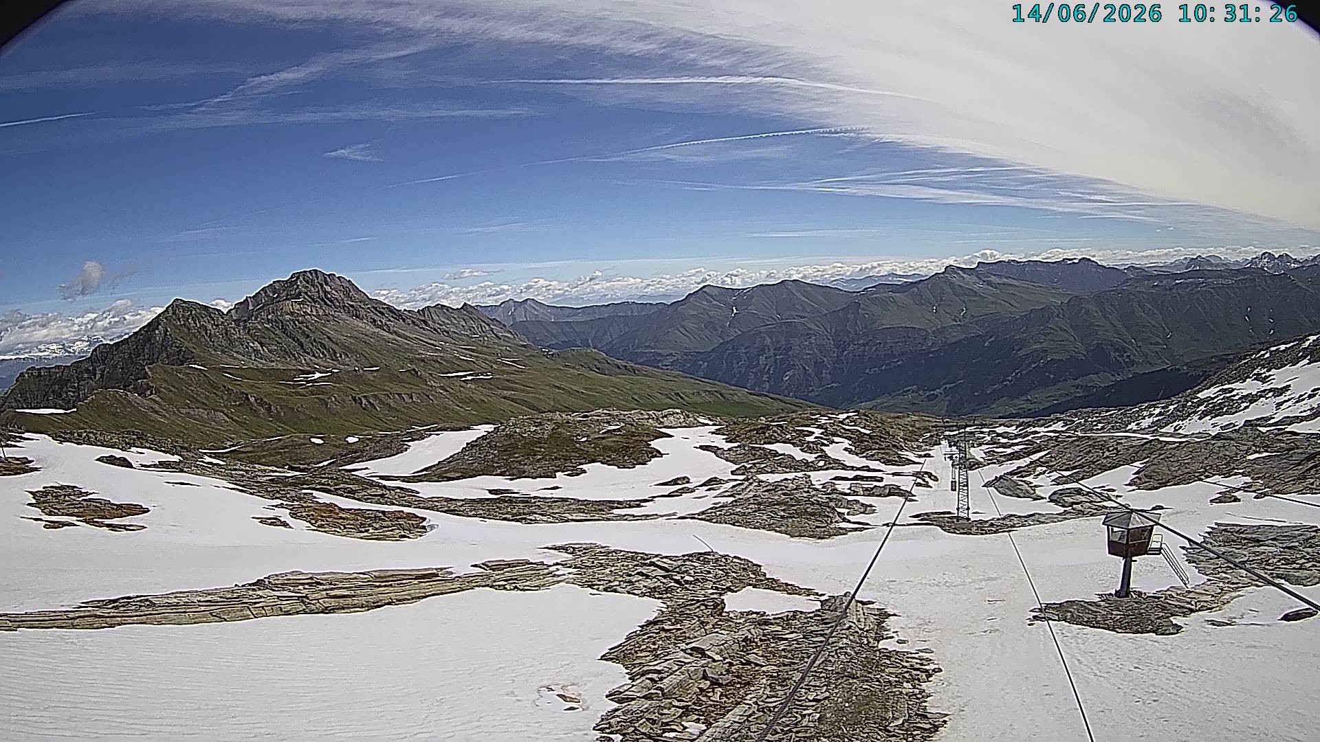 Archiv Foto Webcam Vals 3000: Dachberg