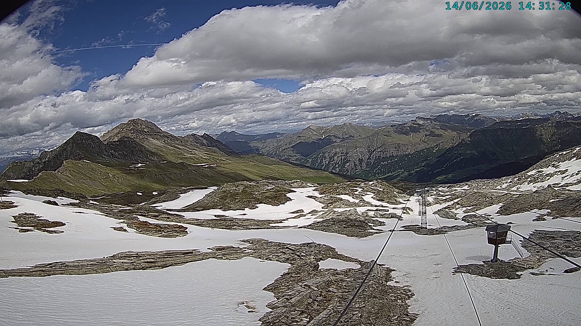 Archiv Foto Webcam Vals 3000: Dachberg