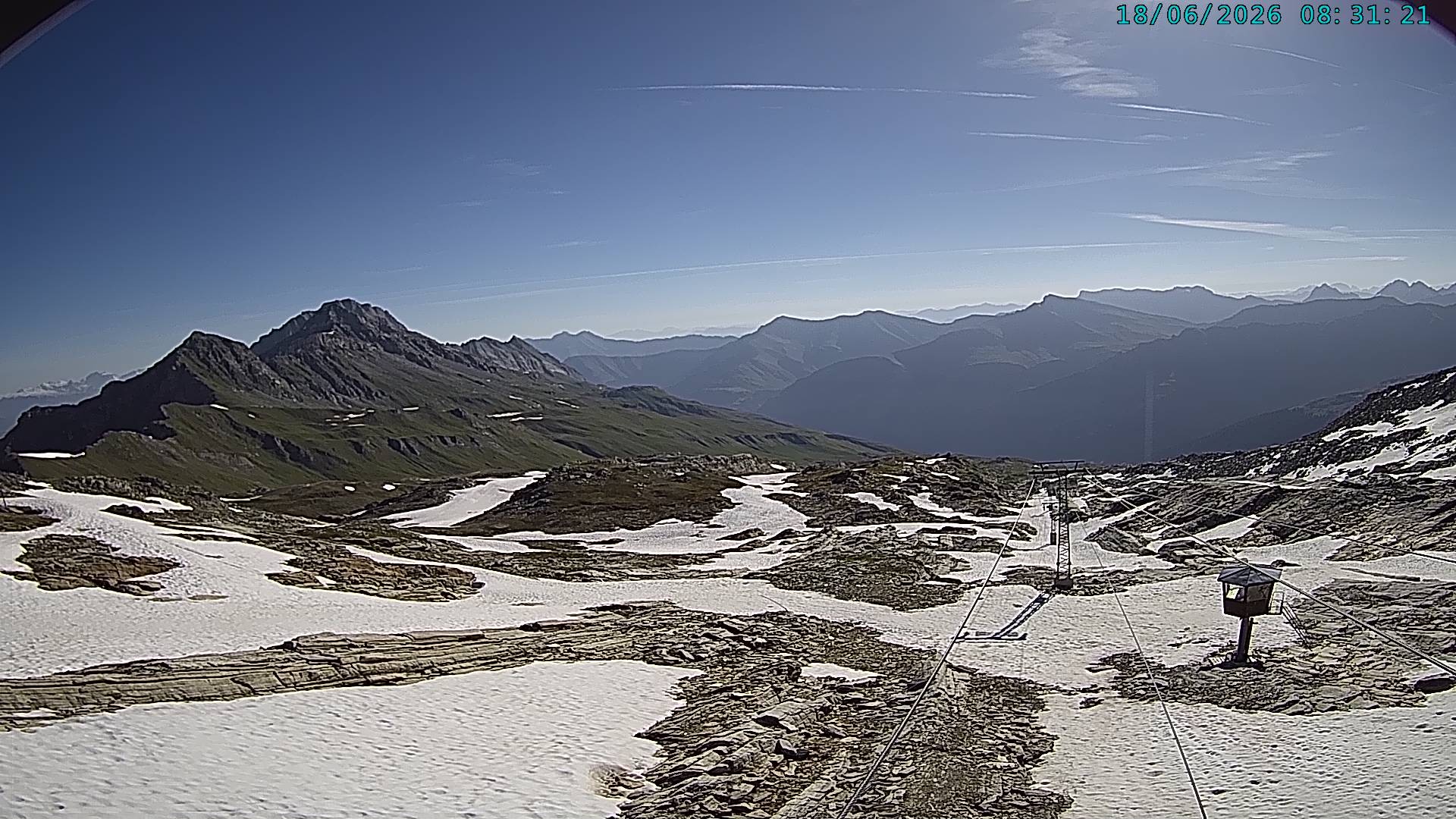 Archiv Foto Webcam Vals 3000: Dachberg