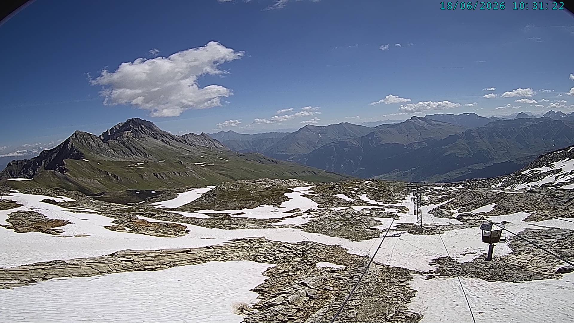Archiv Foto Webcam Vals 3000: Dachberg