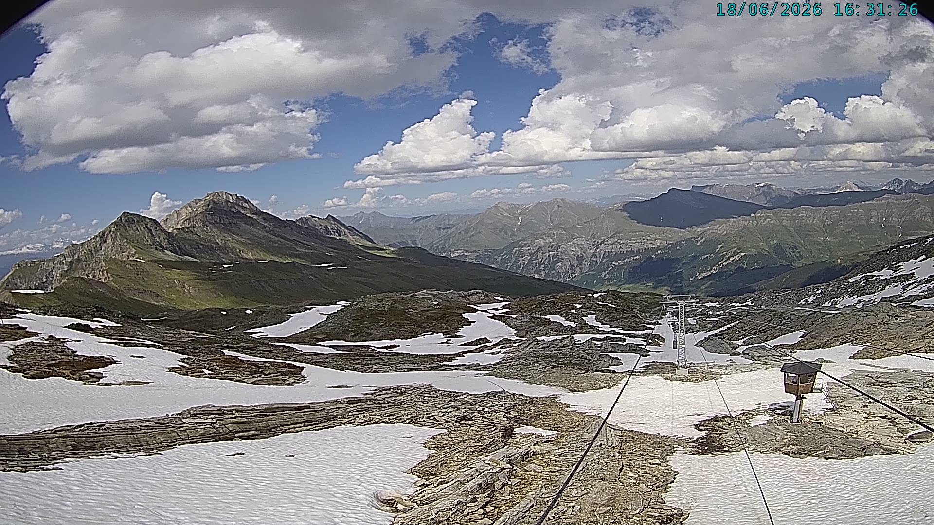 Archiv Foto Webcam Vals 3000: Dachberg